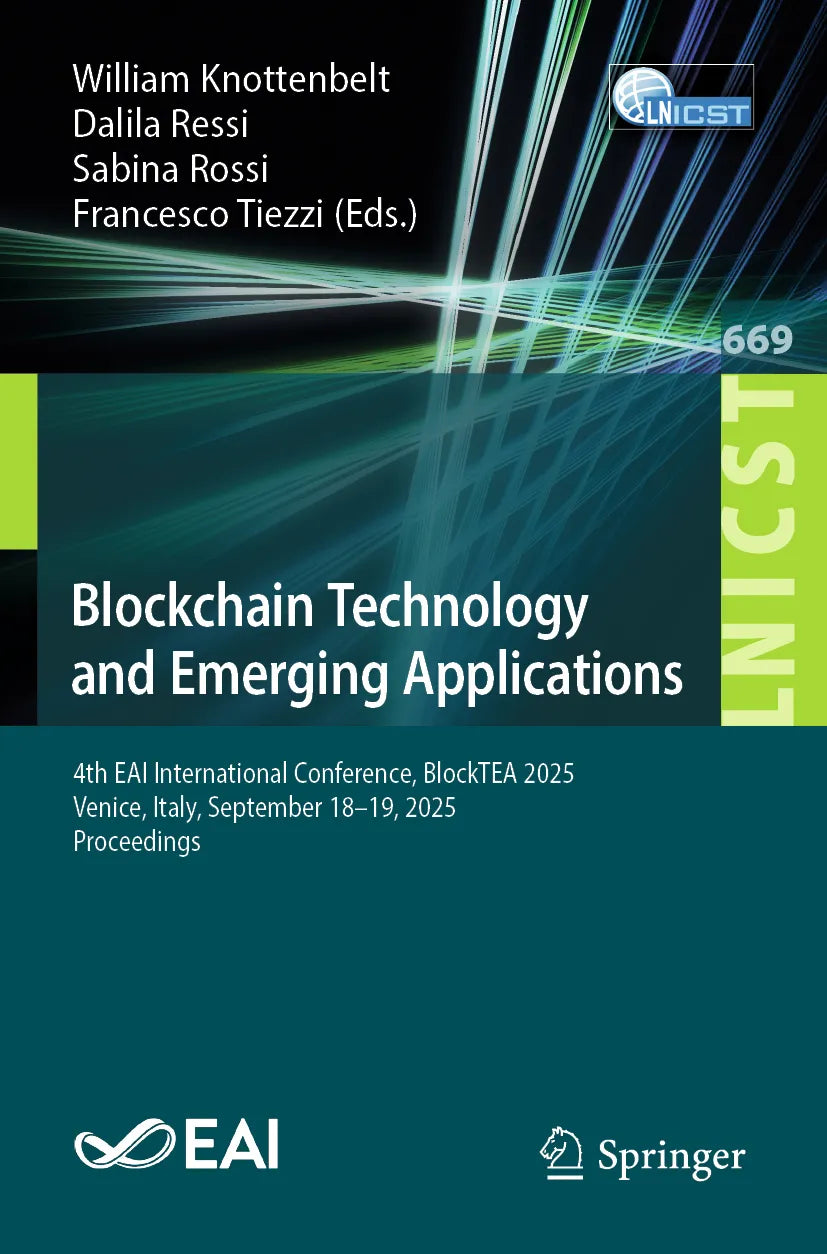 Cover: Blockchain Technology and Emerging Applications (E-Book)