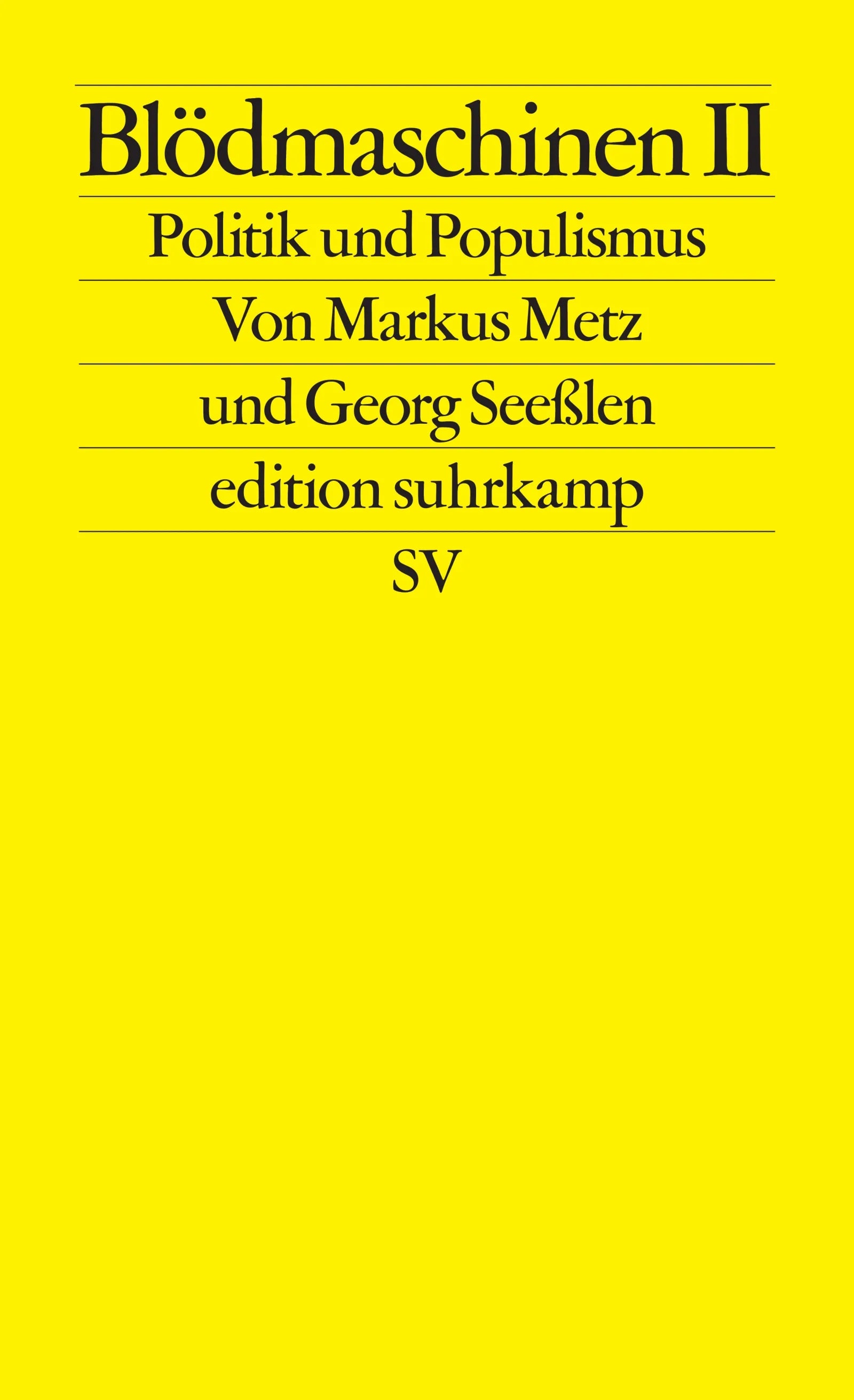 Cover: Blödmaschinen II (E-Book) von Markus Metz
