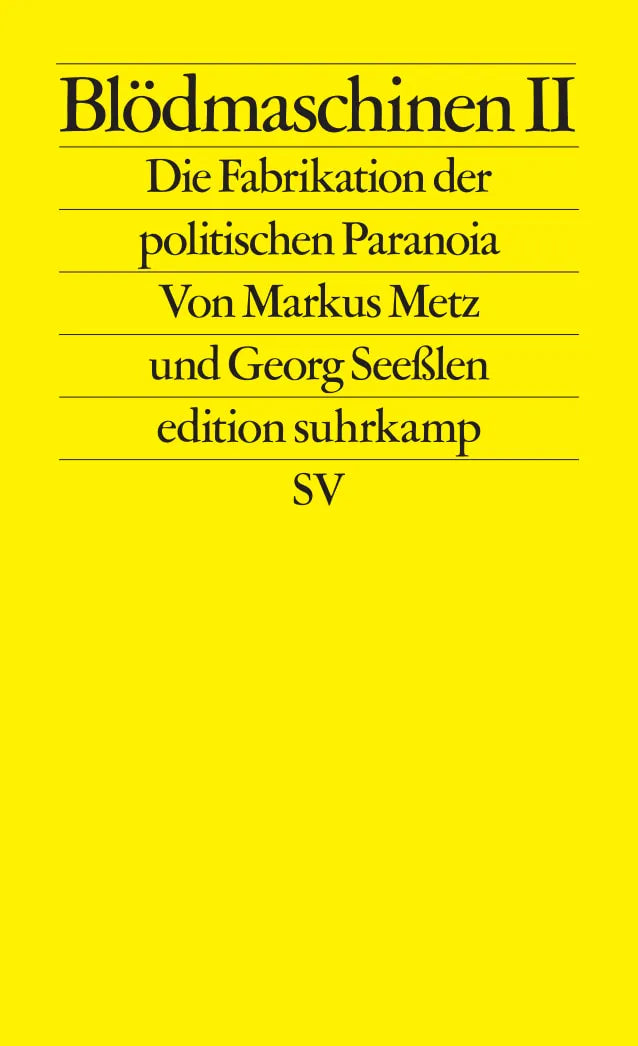 Buchcover von 'Blödmaschinen II' - Taschenbuch von Markus Metz