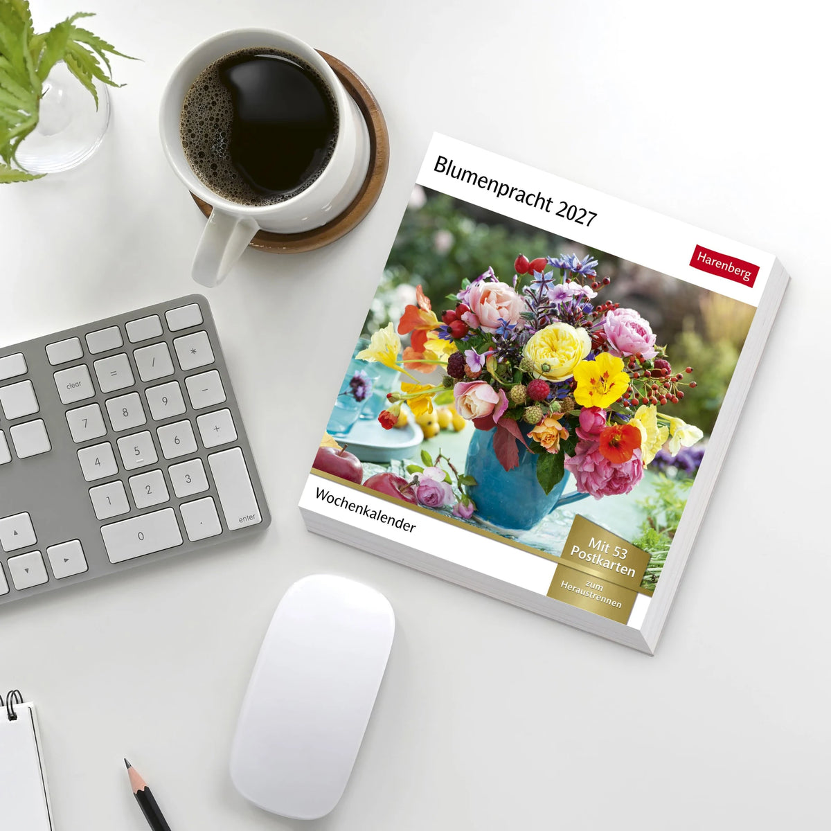Blumenpracht Postkartenkalender 2027 - Wochenkalender mit 53 Postkarten – Ansicht