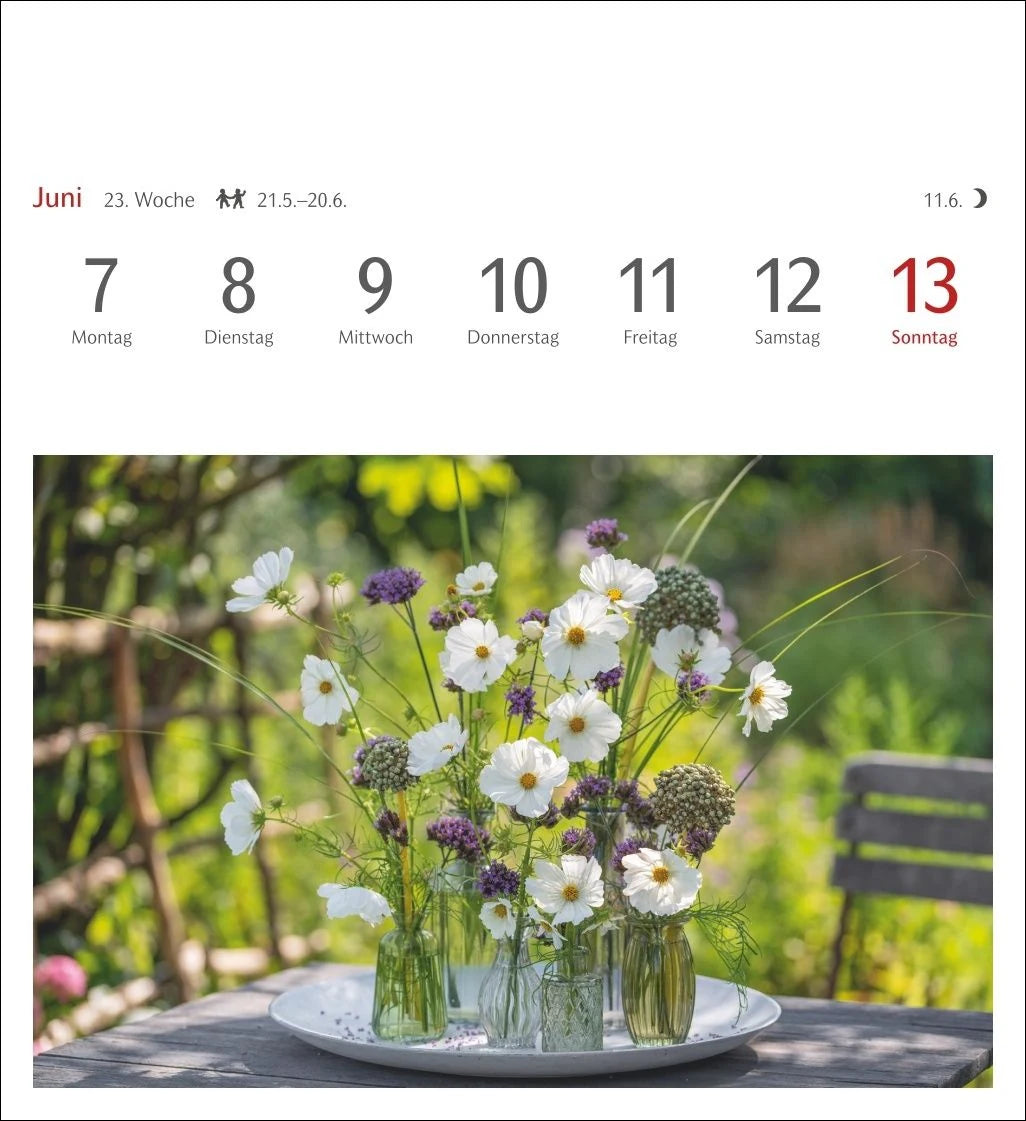 Blumenpracht Postkartenkalender 2027 - Wochenkalender mit 53 Postkarten – Ansicht