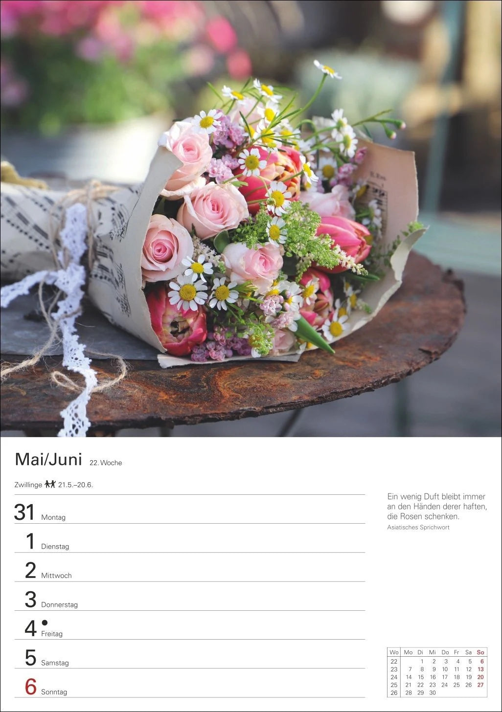Blumenpracht Wochenplaner 2027 - 53 stimmungsvolle Fotografien – Ansicht
