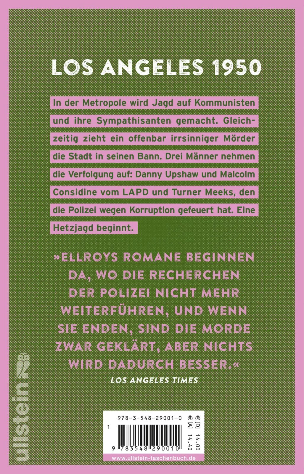 Buchrückseite von 'Blutschatten' mit Klappentext - Taschenbuch
