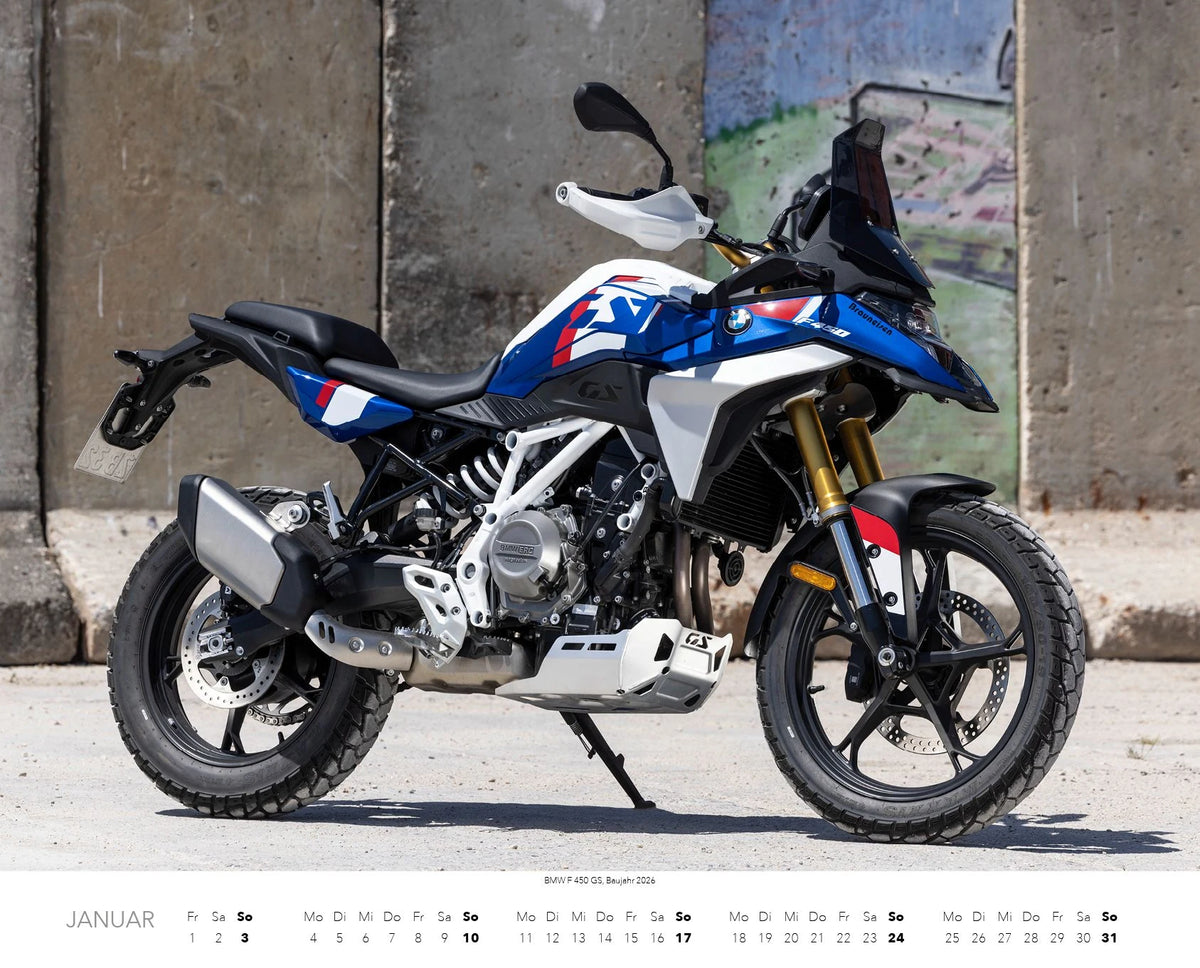 BMW Motorräder Kalender 2027 – Ansicht