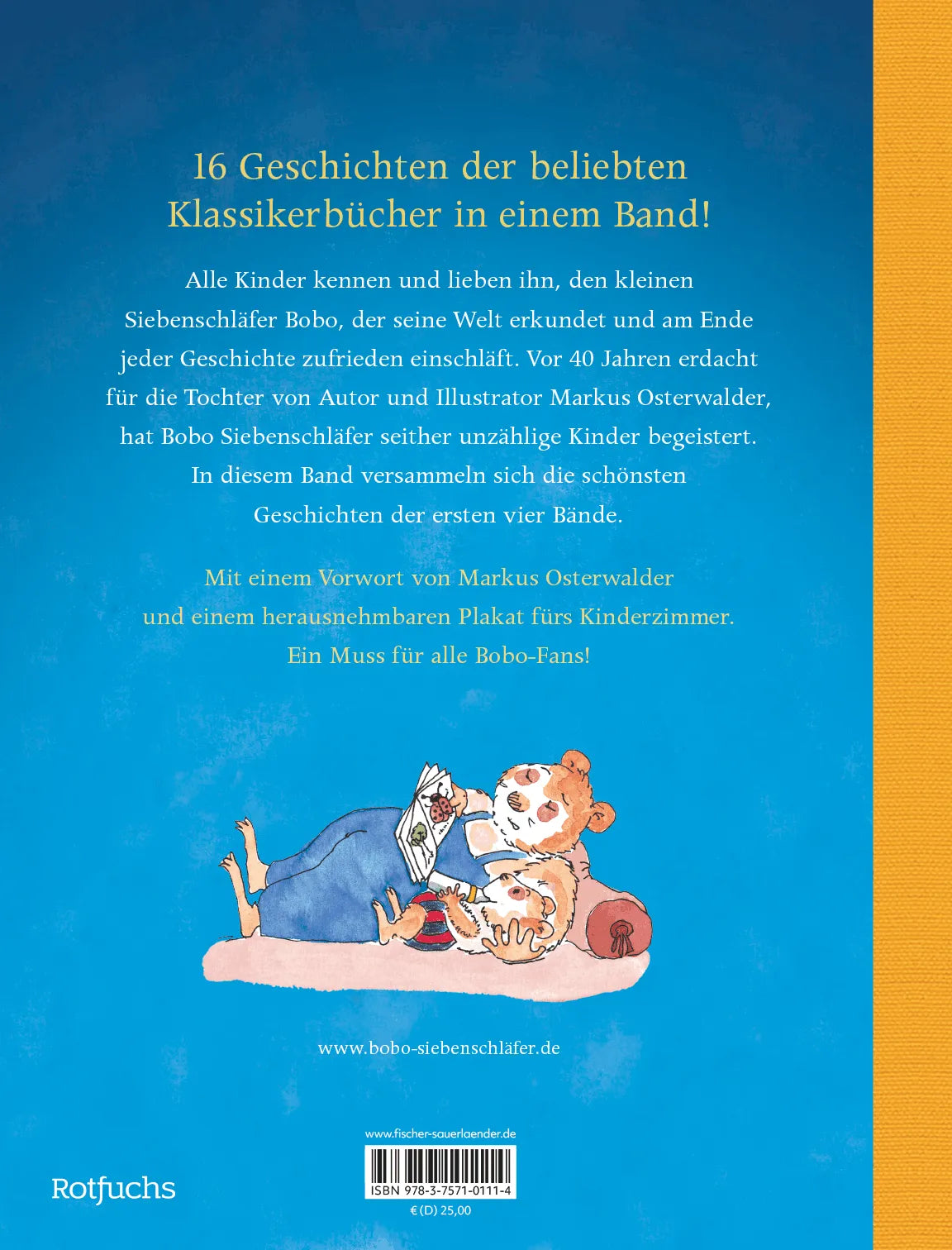 Rückseite: Bobo Siebenschläfer: Die schönsten Klassiker (Hardcover)