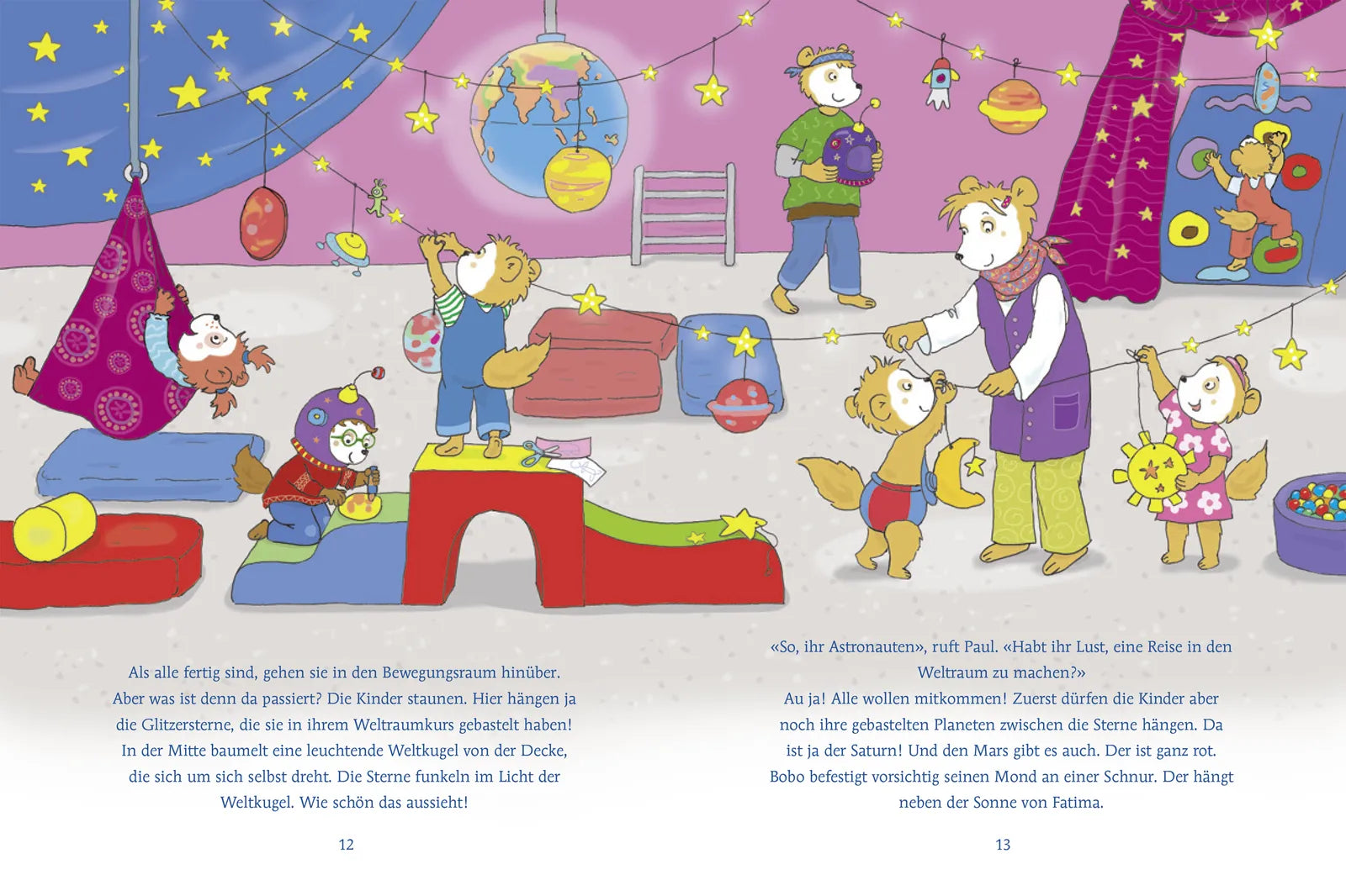 Detailansicht: Bobo Siebenschläfer schläft im Kindergarten (Hardcover)