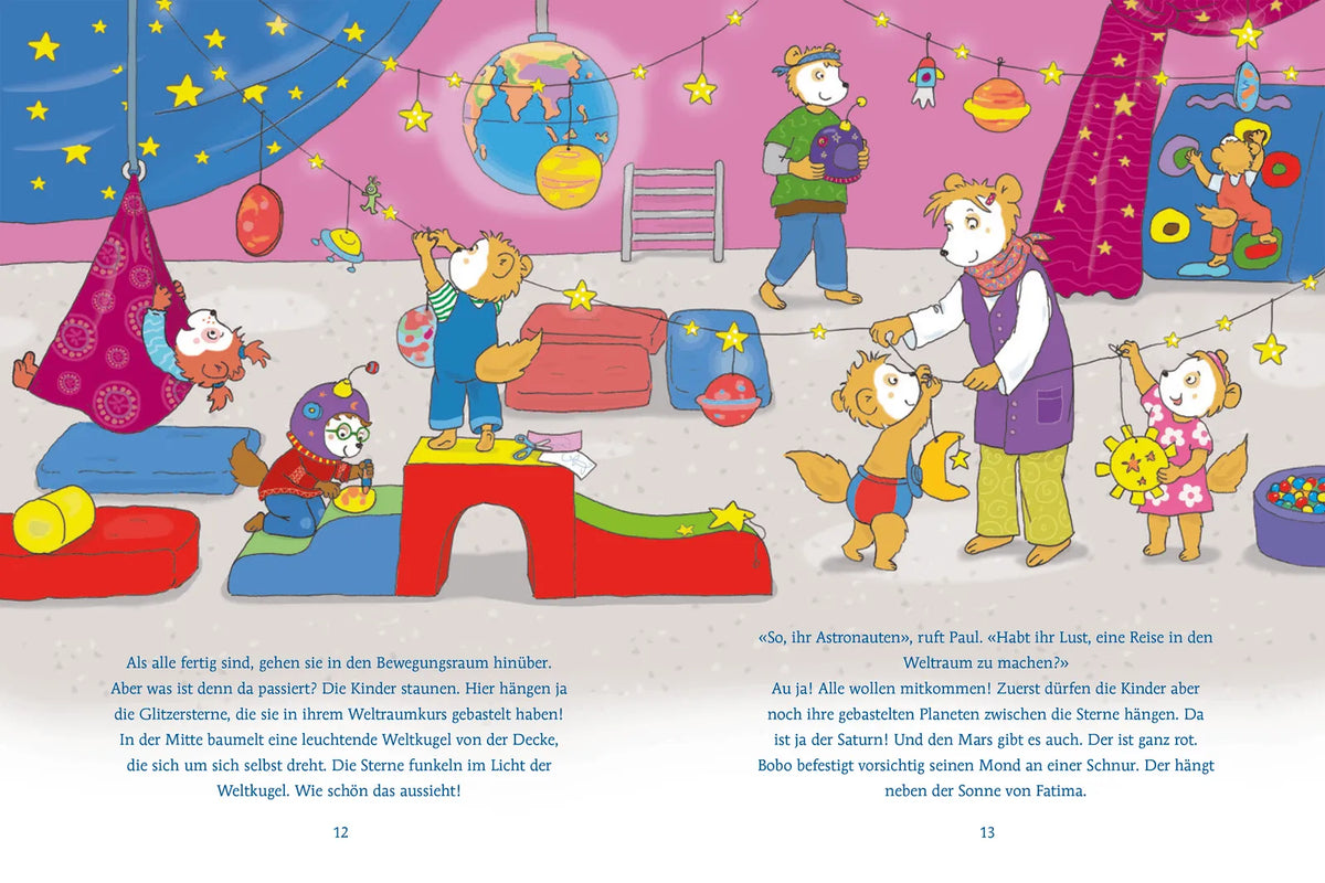 Detailansicht: Bobo Siebenschläfer schläft im Kindergarten (Hardcover)