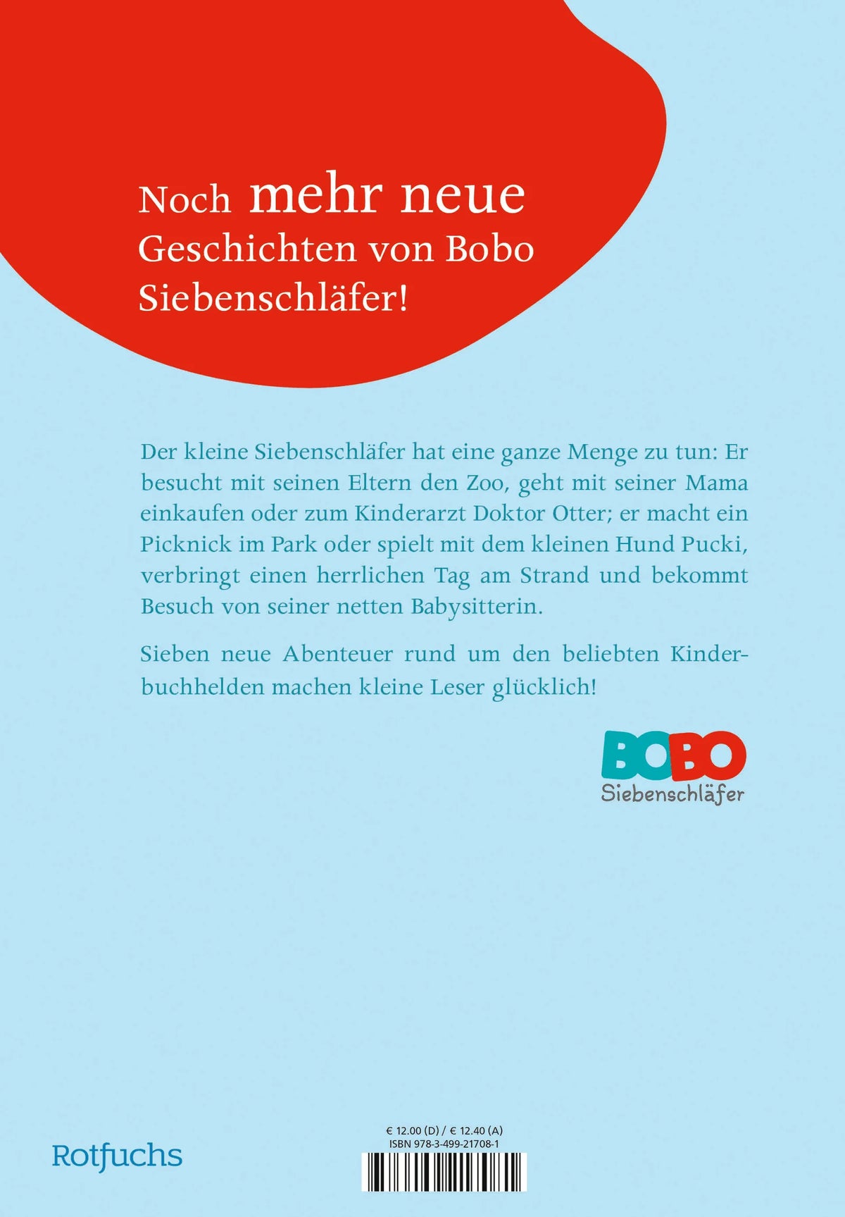 Rückseite: Bobo Siebenschläfers allerneueste Abenteuer (Hardcover)