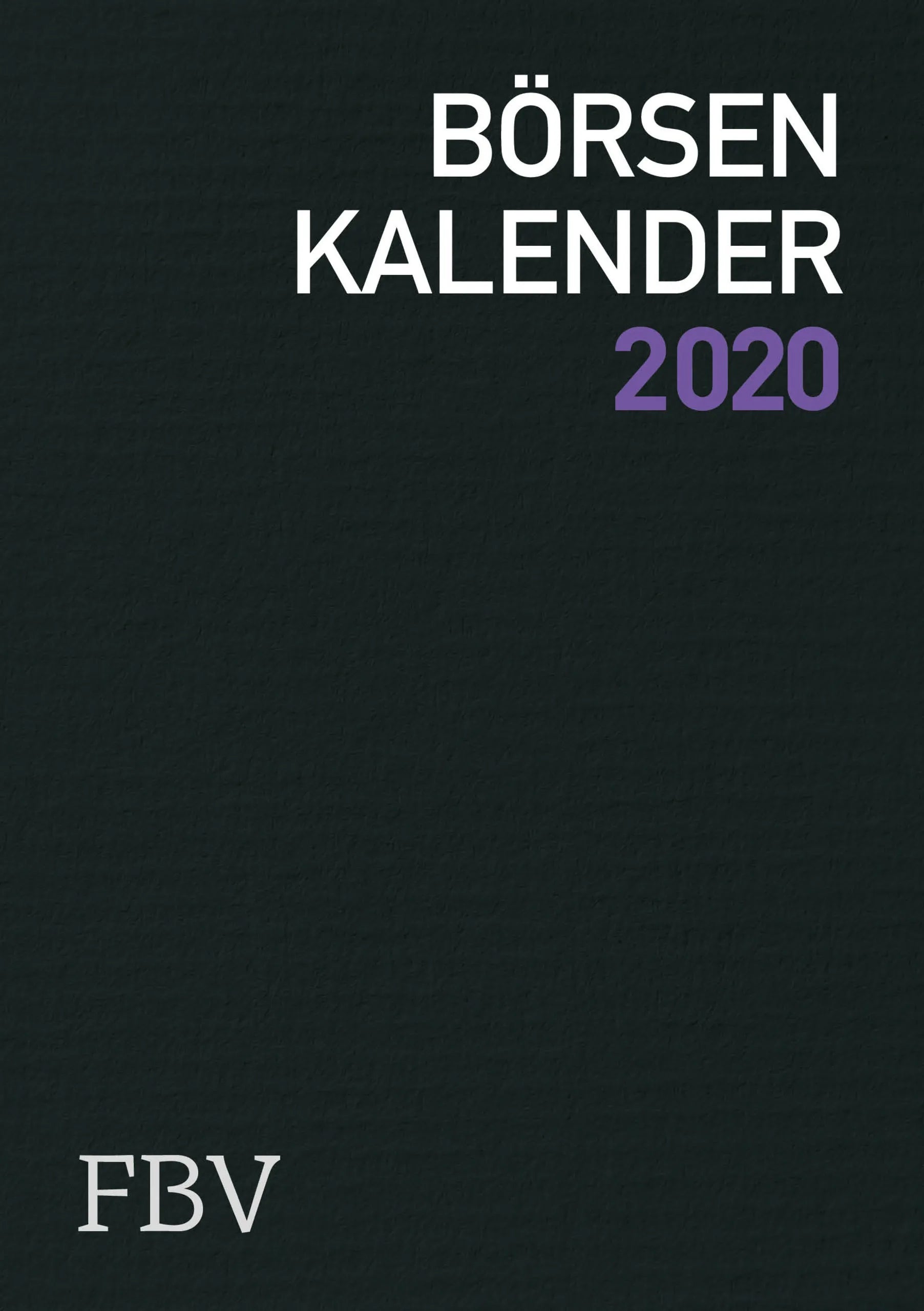 Buchcover von 'Börsenkalender 2020' - Gebundene Ausgabe von Dirk Meissner