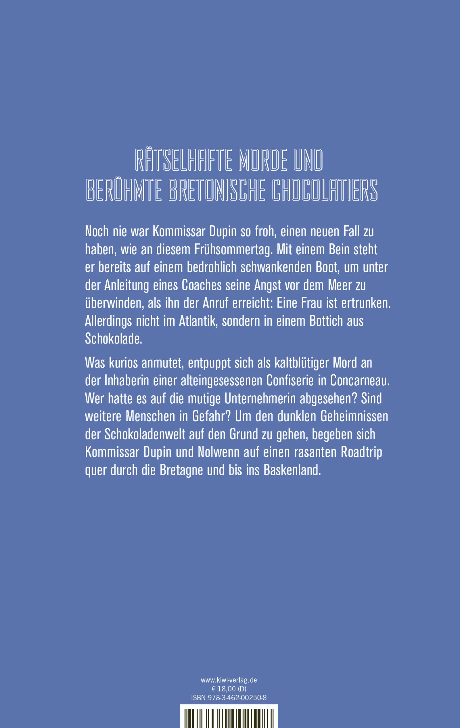Buchrückseite von 'Bretonische Versuchungen' mit Klappentext - Paperback