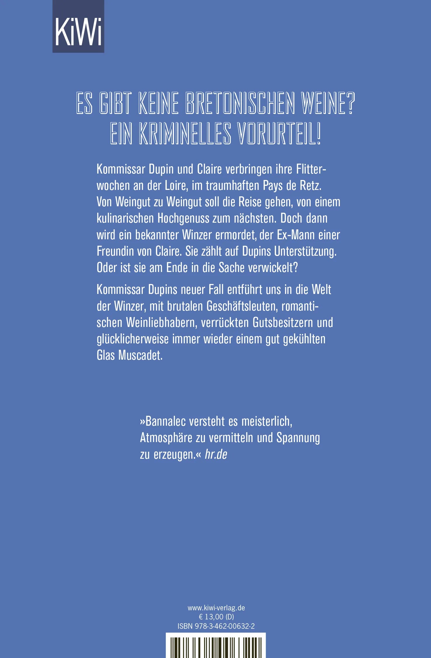 Buchrückseite von 'Bretonischer Ruhm' mit Klappentext - Taschenbuch