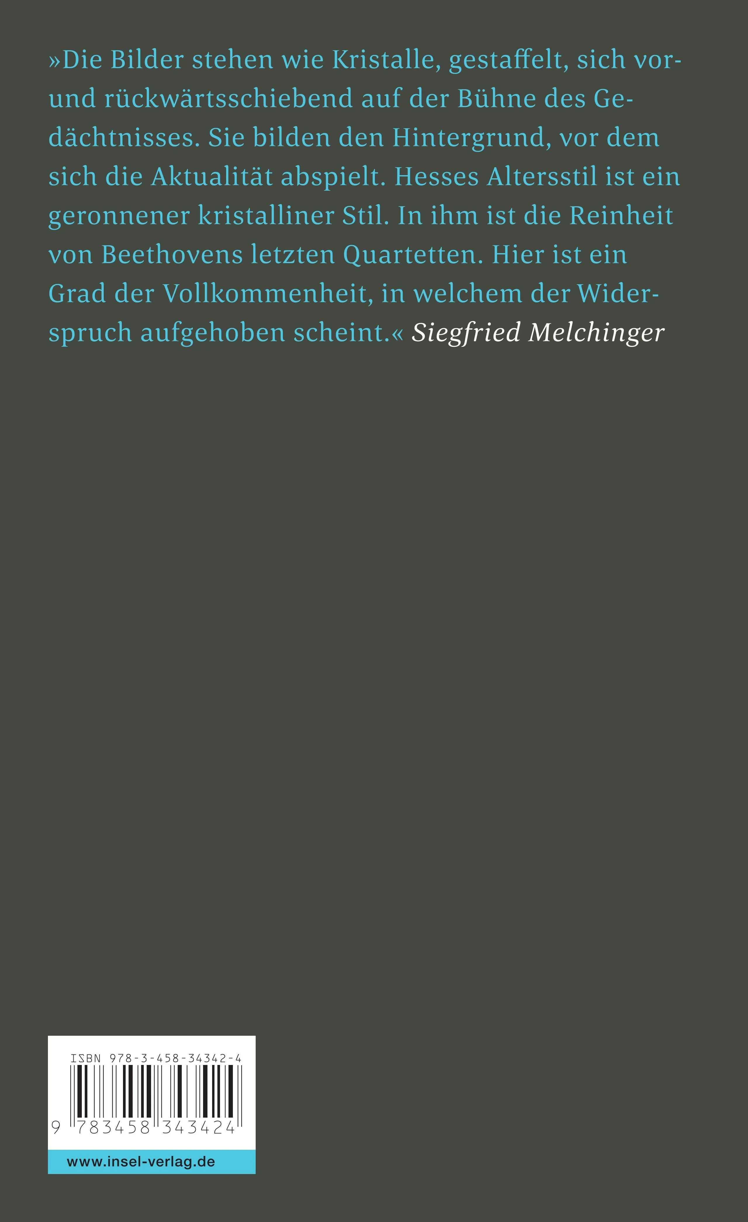 Buchrückseite von 'Briefe an Freunde' mit Klappentext - Taschenbuch