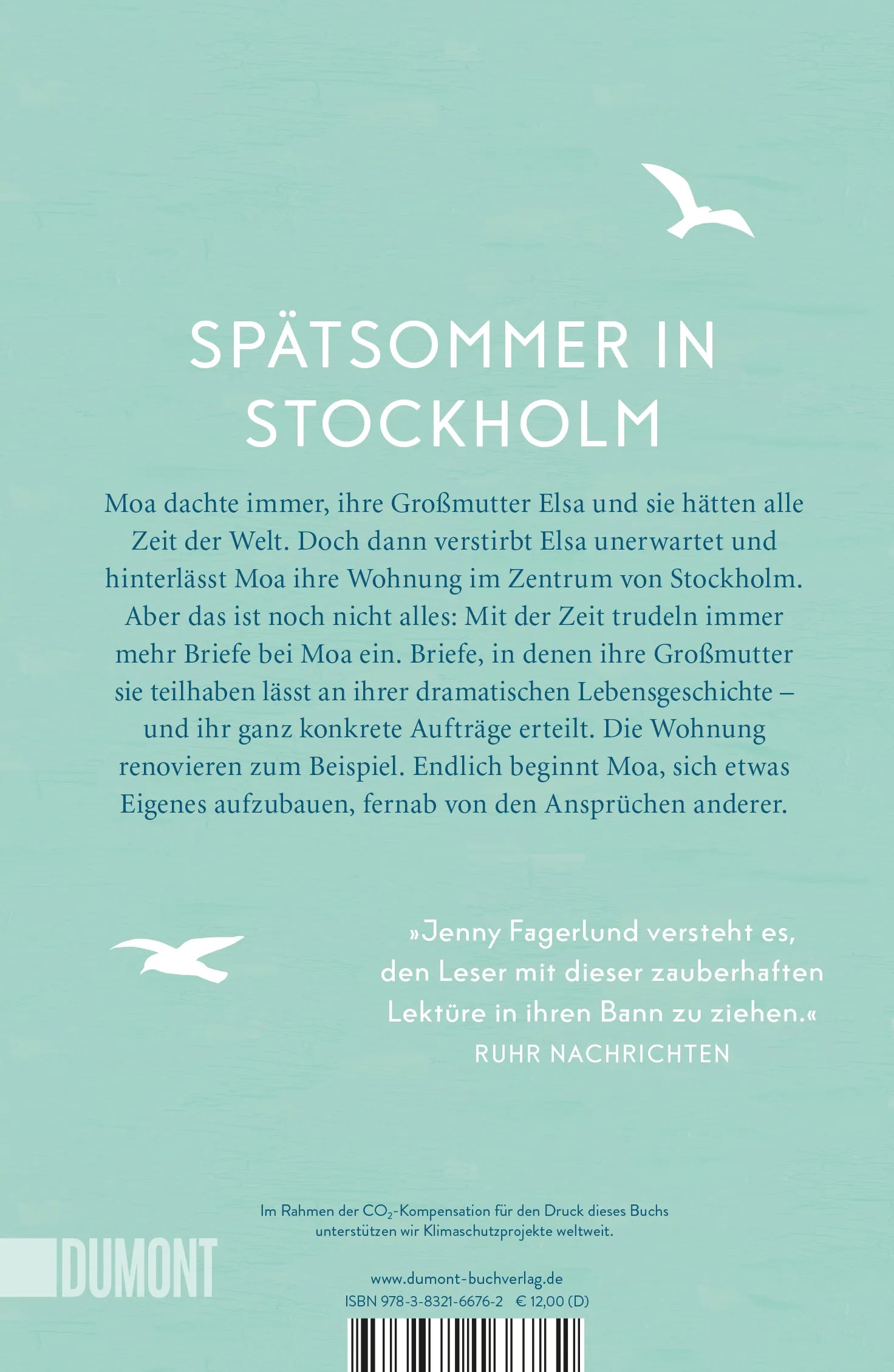Buchrückseite von 'Briefe an Moa' mit Klappentext - Taschenbuch