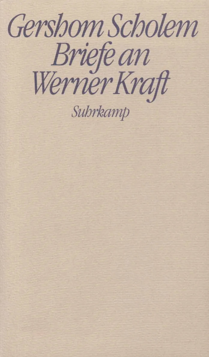 Buchcover von 'Briefe an Werner Kraft' - Gebundene Ausgabe von Gershom Scholem