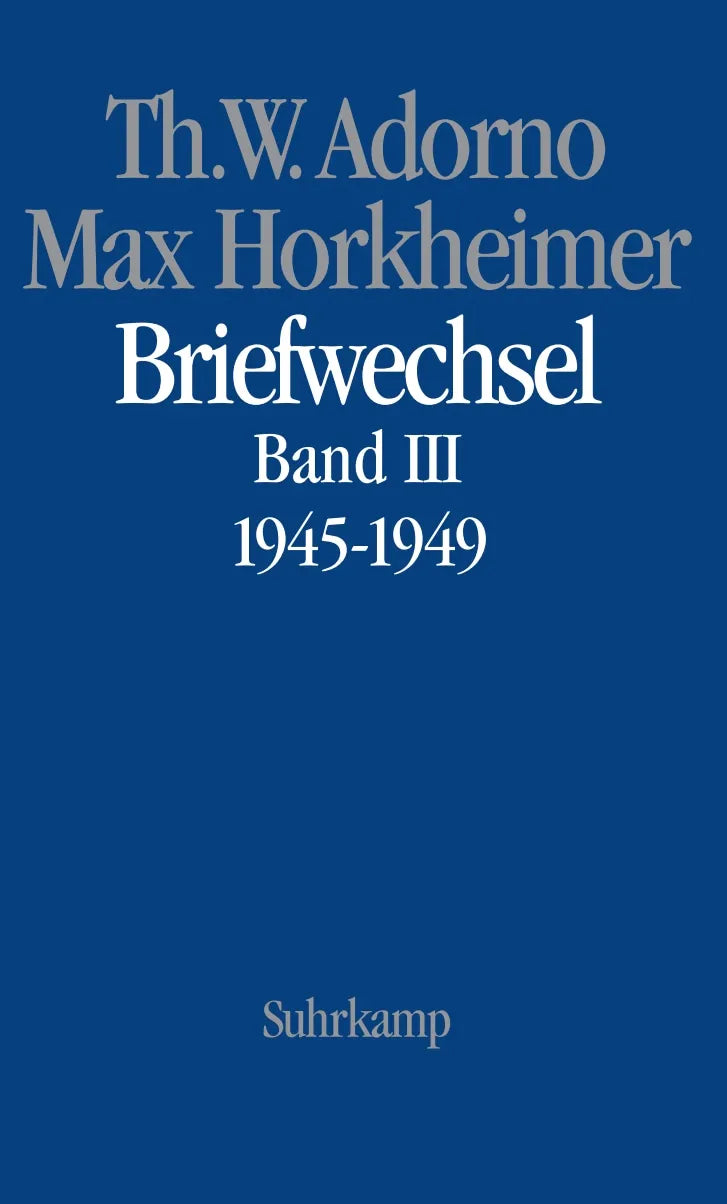 Buchcover von 'Briefe und Briefwechsel' - Gebundene Ausgabe von Theodor W. Adorno