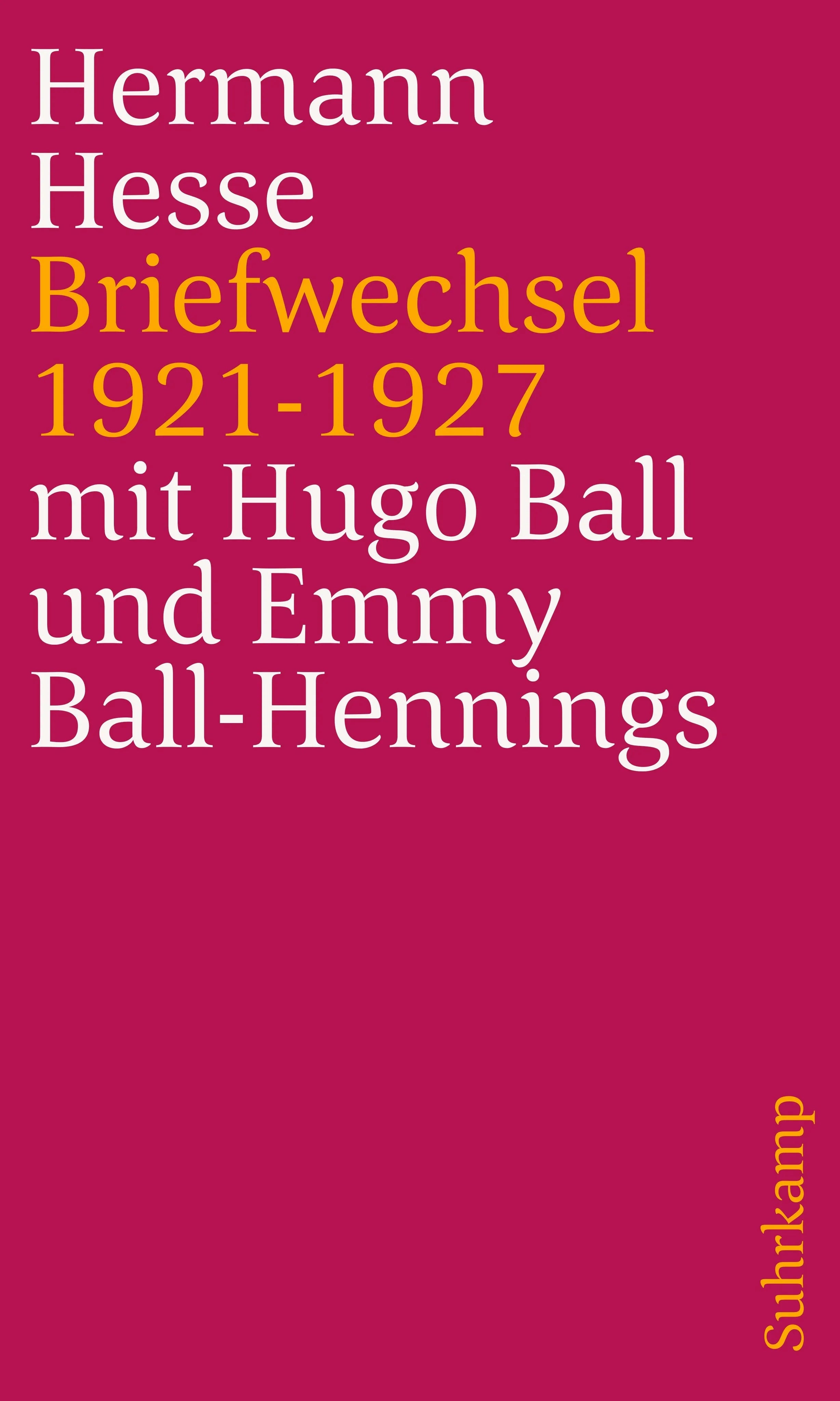 Buchcover von 'Briefwechsel 1921 bis 1927' - Taschenbuch von Hermann Hesse