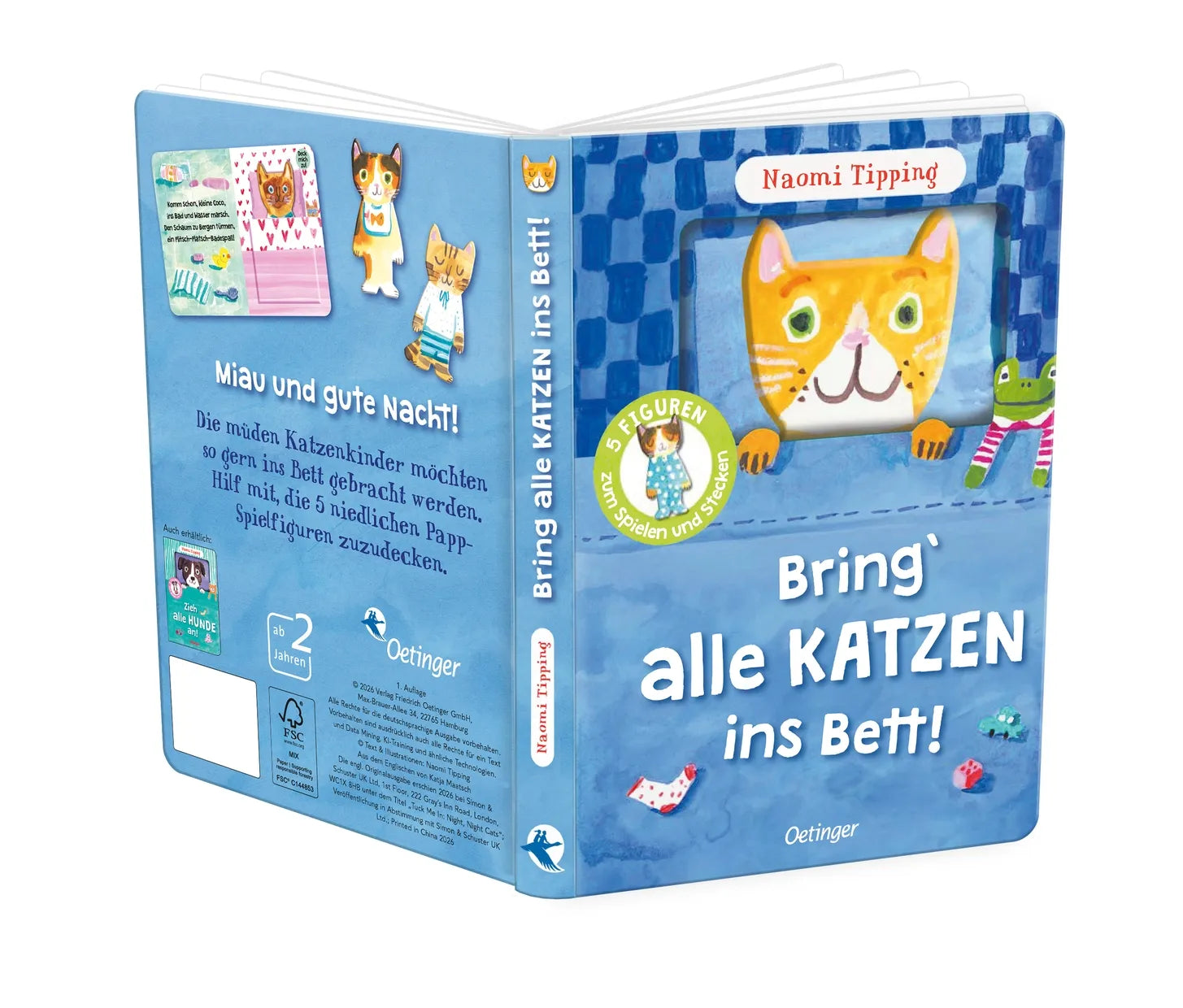 Detailansicht: Bring alle Katzen ins Bett! (Hardcover)