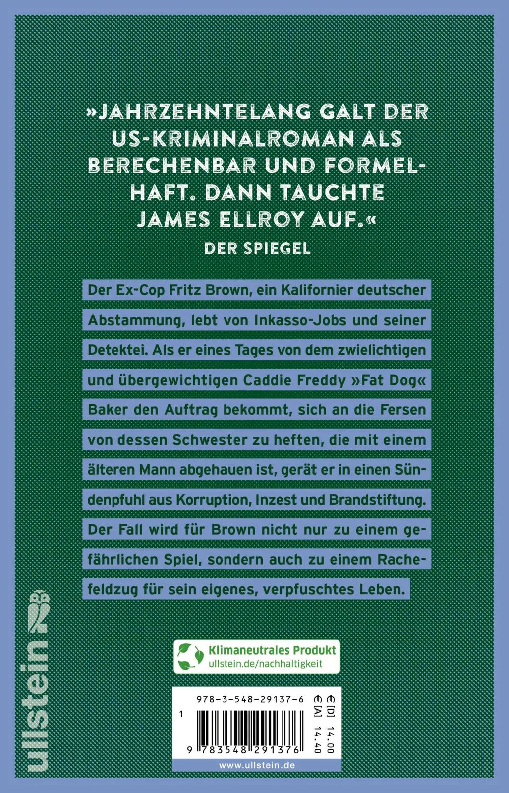 Rückseite: Browns Grabgesang (Taschenbuch)
