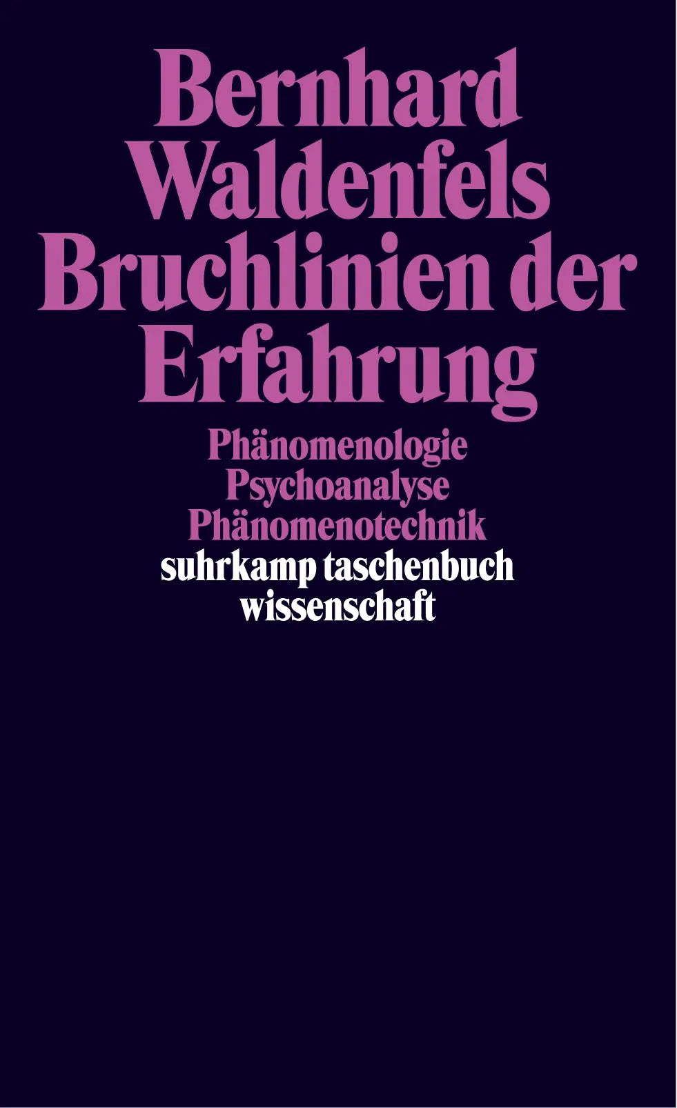 Buchcover von 'Bruchlinien der Erfahrung' - Taschenbuch von Bernhard Waldenfels