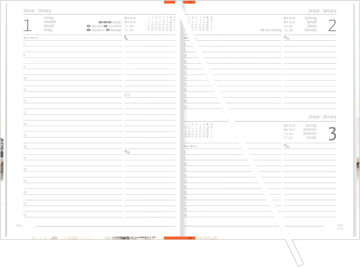 Buchkalender Style Zen 2027 – Ansicht