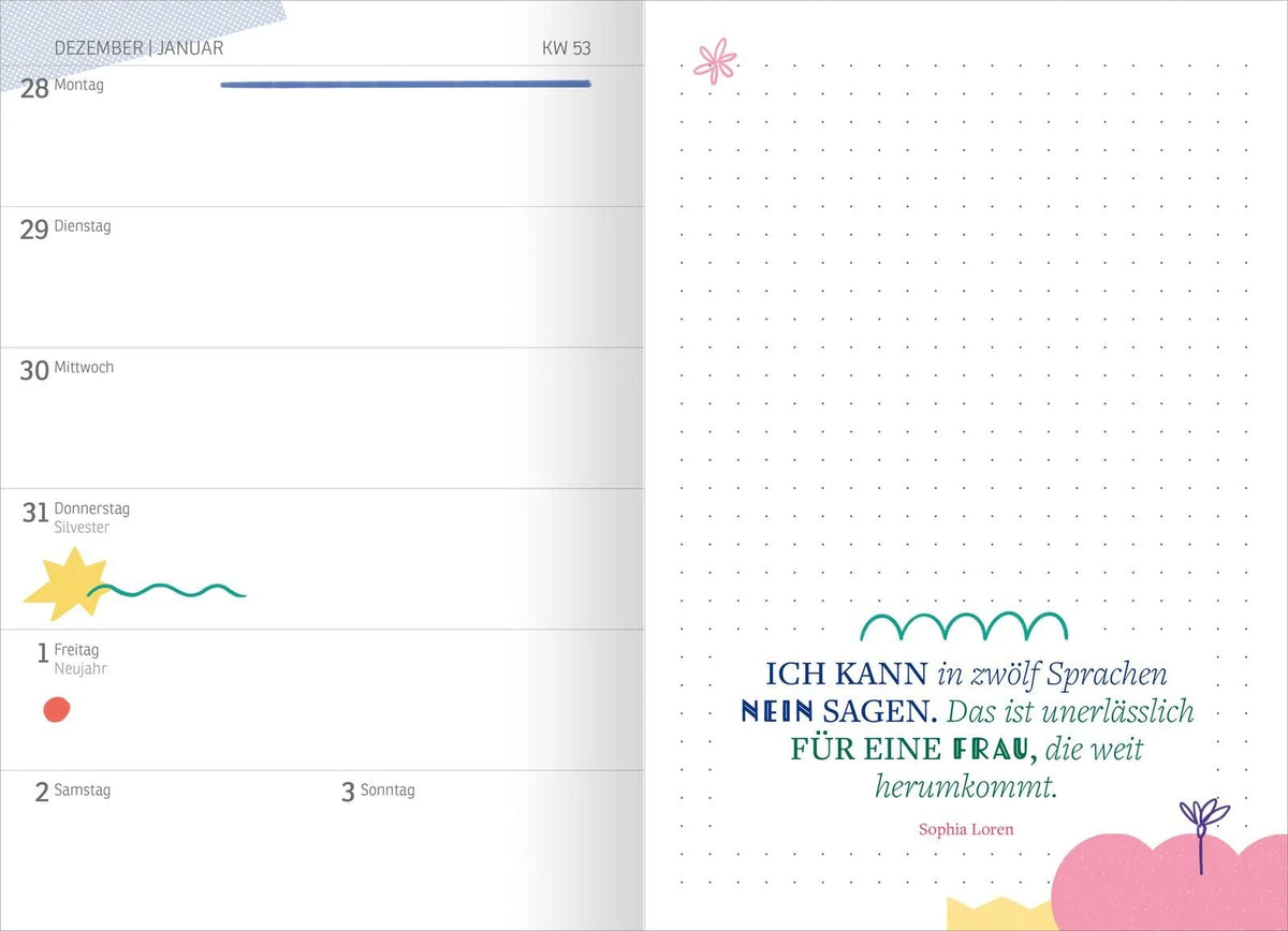 Buchkalender The Time Is Now 2027 – Ansicht