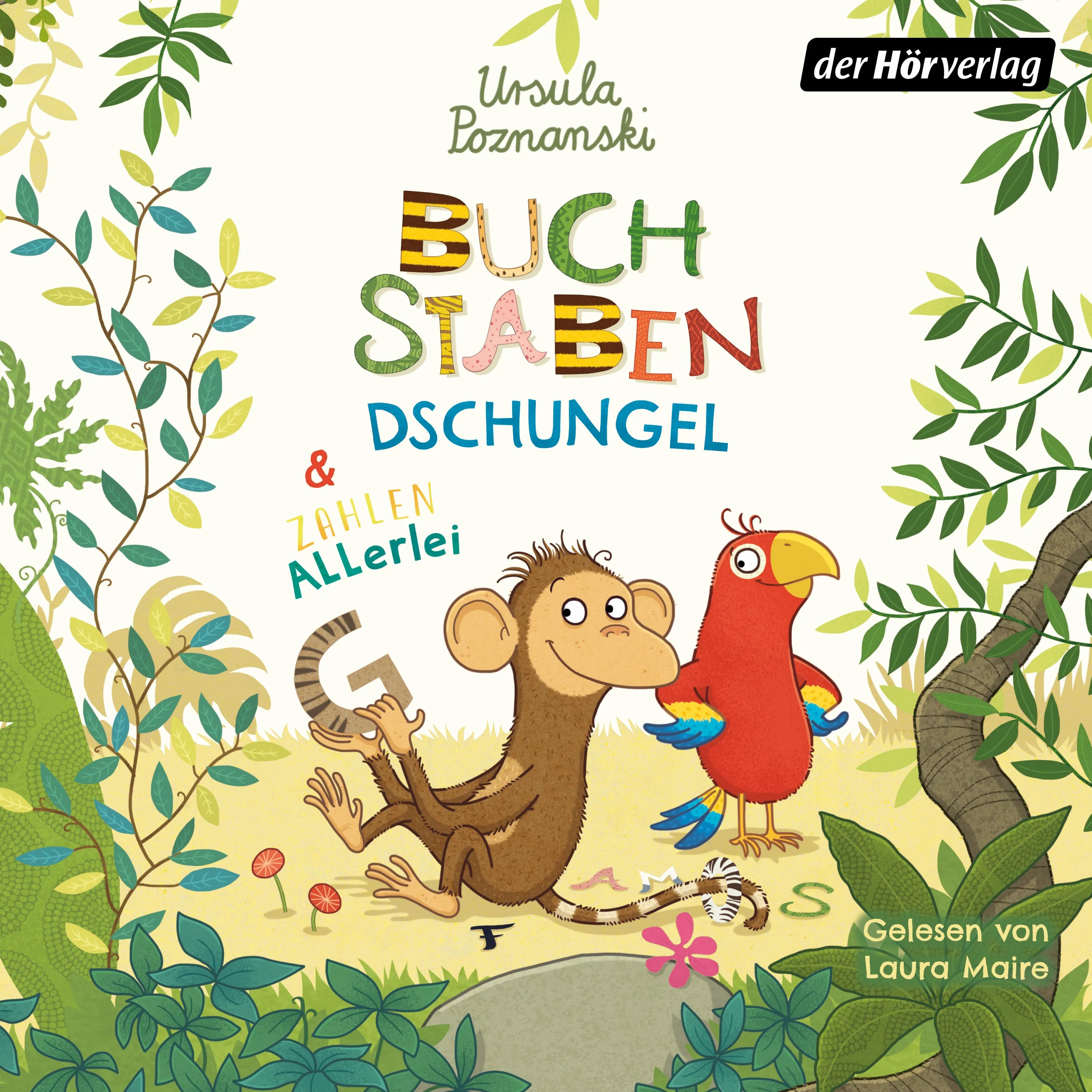 Cover: Buchstabendschungel & Zahlenallerlei (Hörbuch Download) von Ursula Poznanski