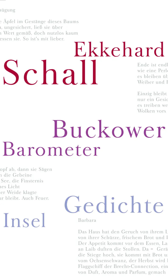 Buchcover von 'Buckower Barometer' - Taschenbuch von Ekkehard Schall