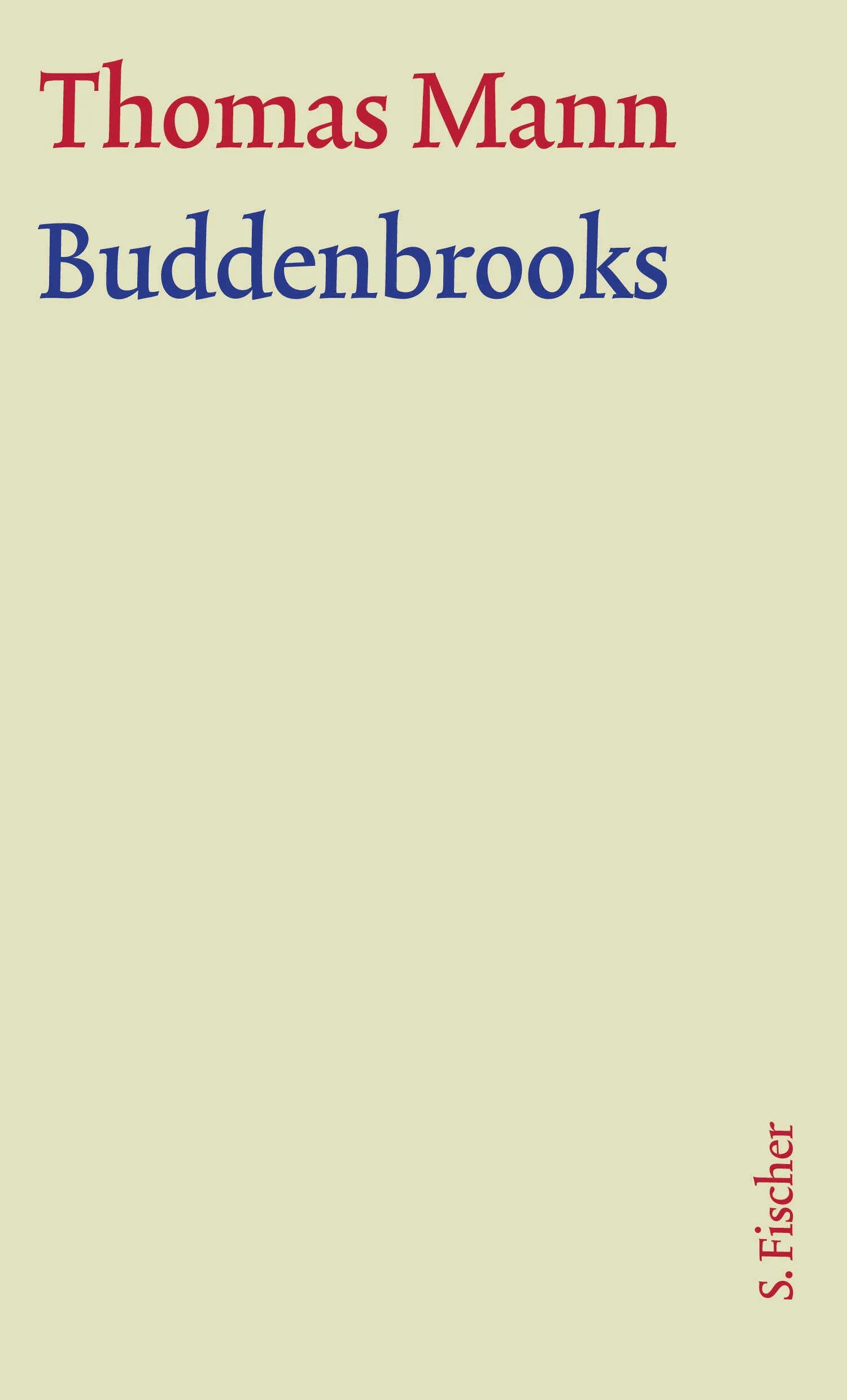 Buchcover von 'Buddenbrooks' - Gebundene Ausgabe von Thomas Mann