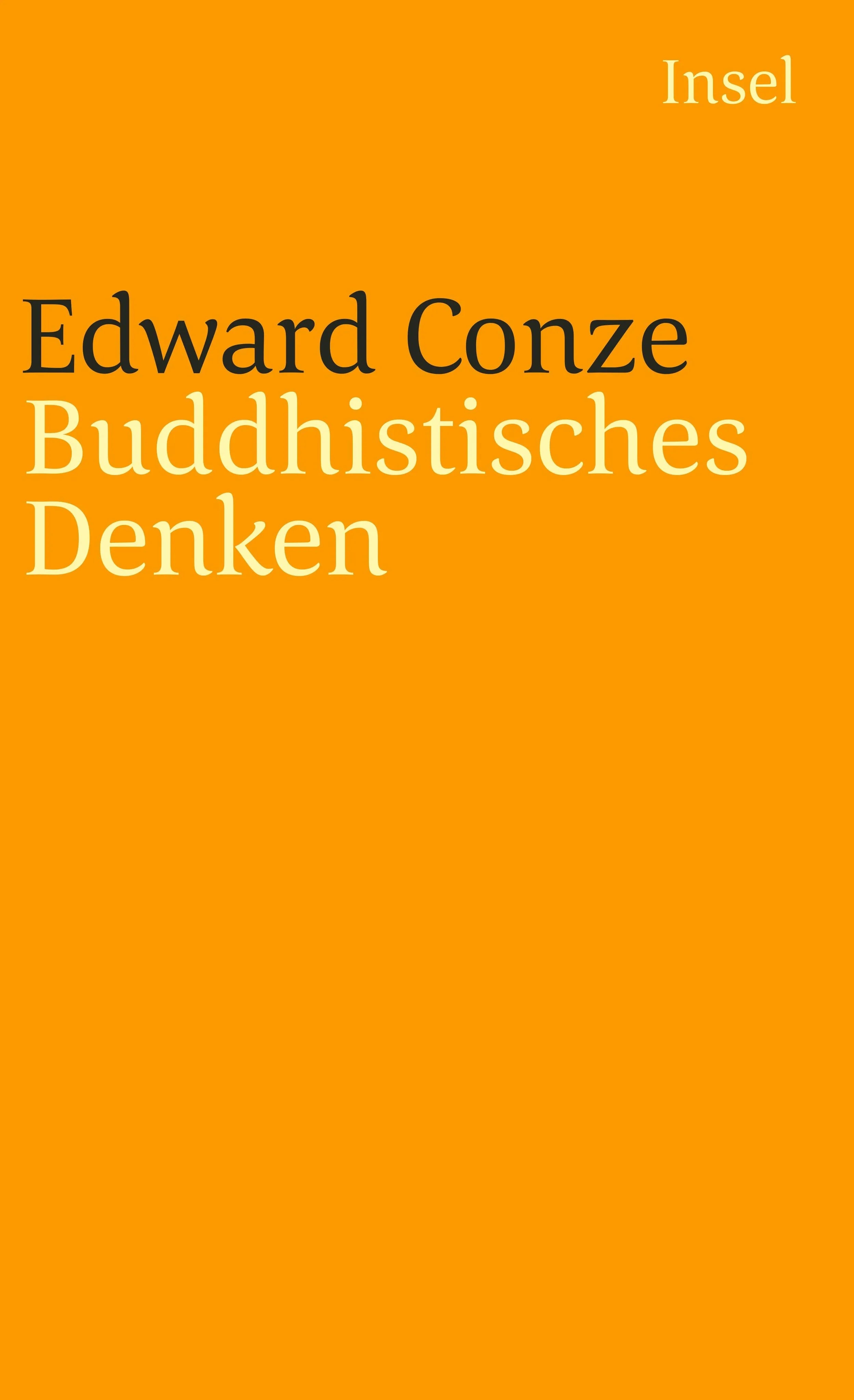 Buchcover von 'Buddhistisches Denken' - Taschenbuch von Edward Conze