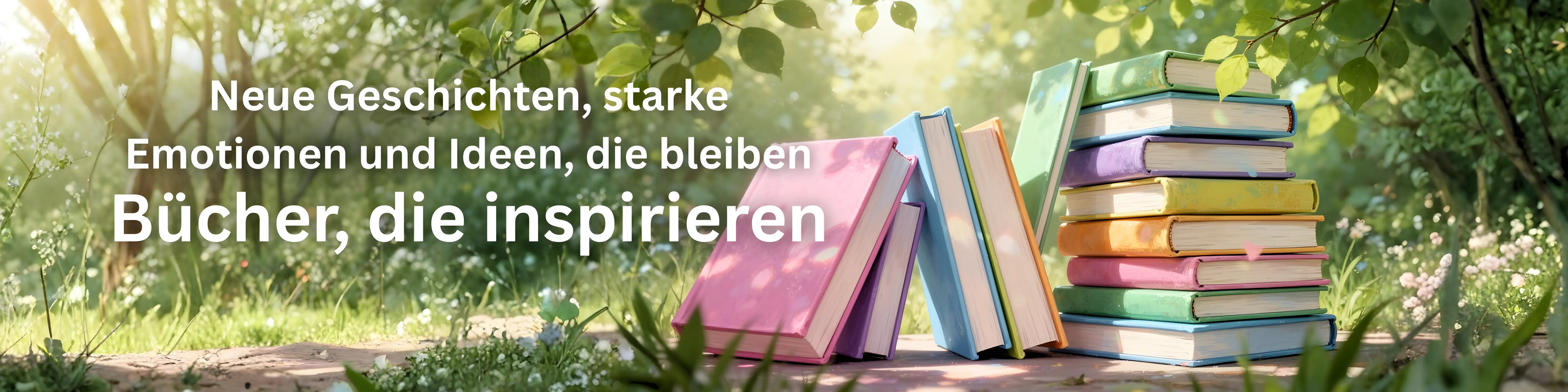 Bücher, die inspirieren Bücher Kollektion mit Romanen und Geschichten