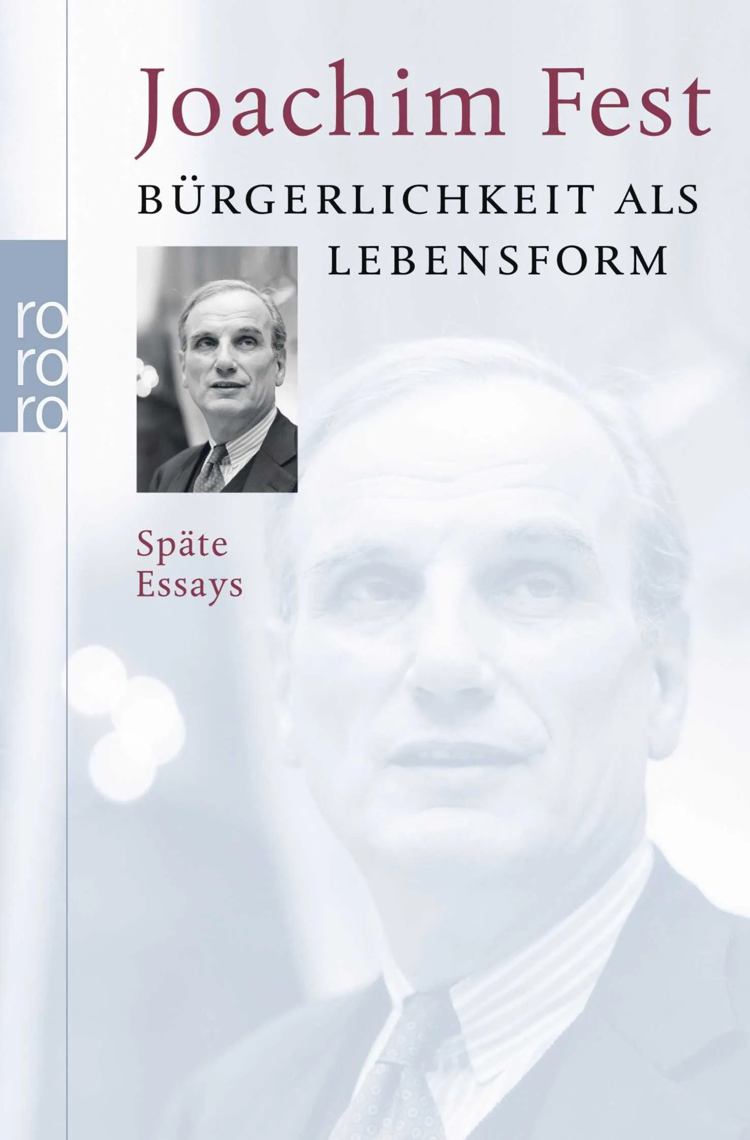 Buchcover von 'Bürgerlichkeit als Lebensform' - Taschenbuch von Joachim Fest