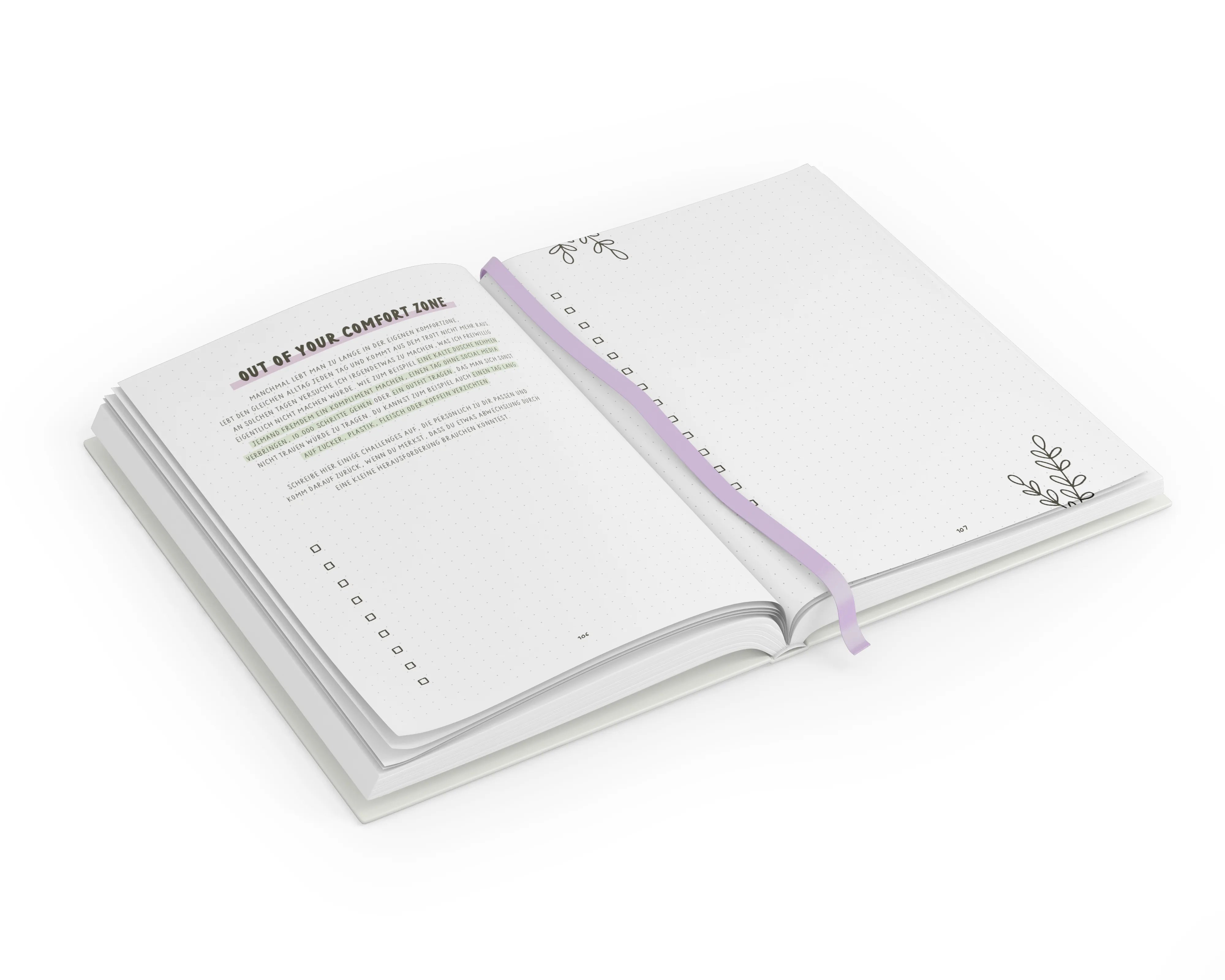 Innenansicht von 'Bullet Journal »The world is a better place with you in it«' - Gebundene Ausgabe