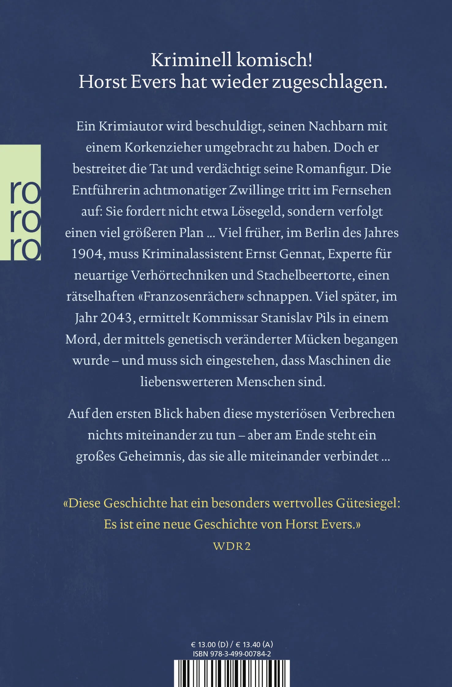 Buchrückseite von 'Bumm!' mit Klappentext - Taschenbuch
