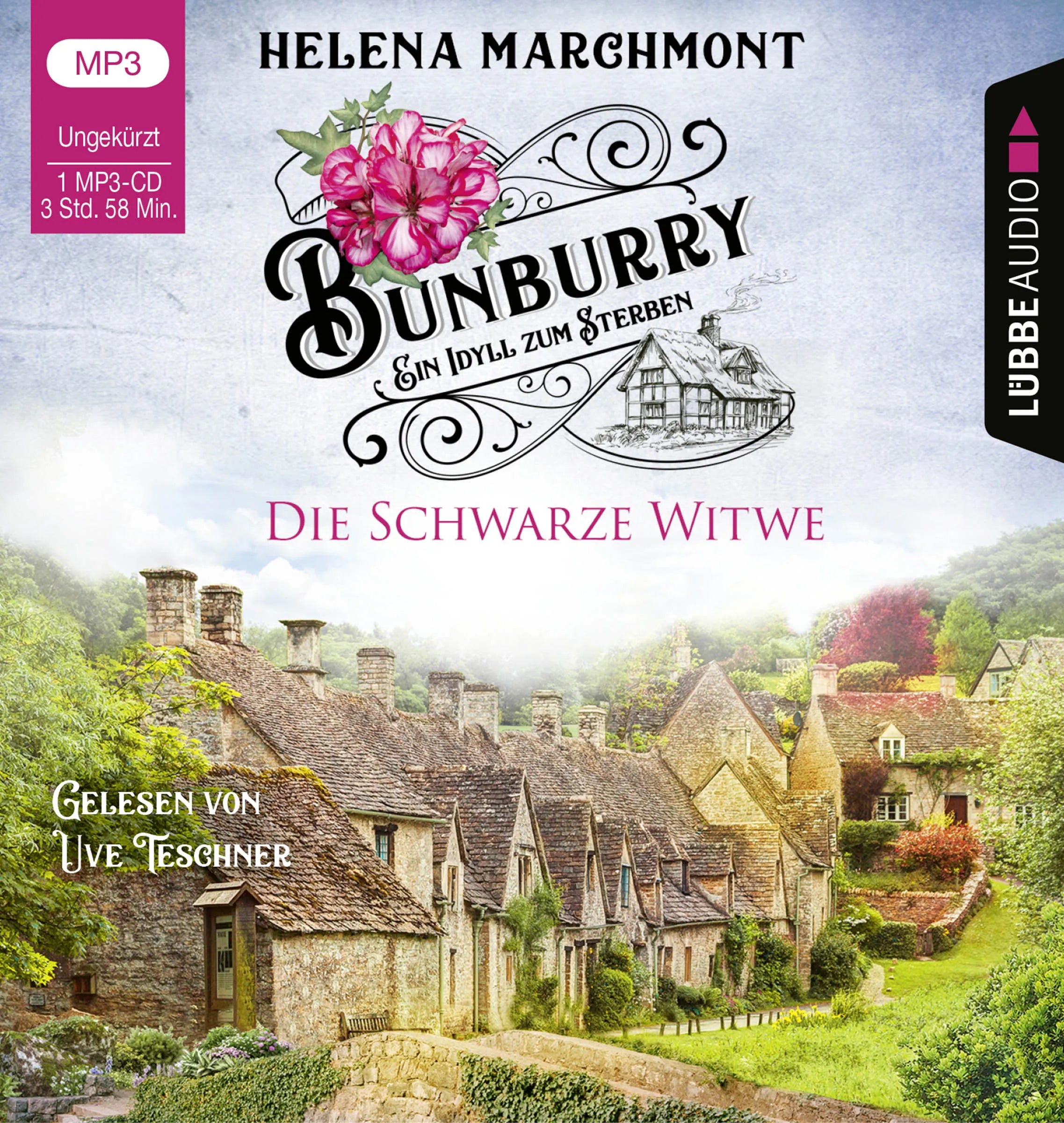 Buchcover von 'Bunburry - Die Schwarze Witwe' - Hörbuch (CD) von Helena Marchmont