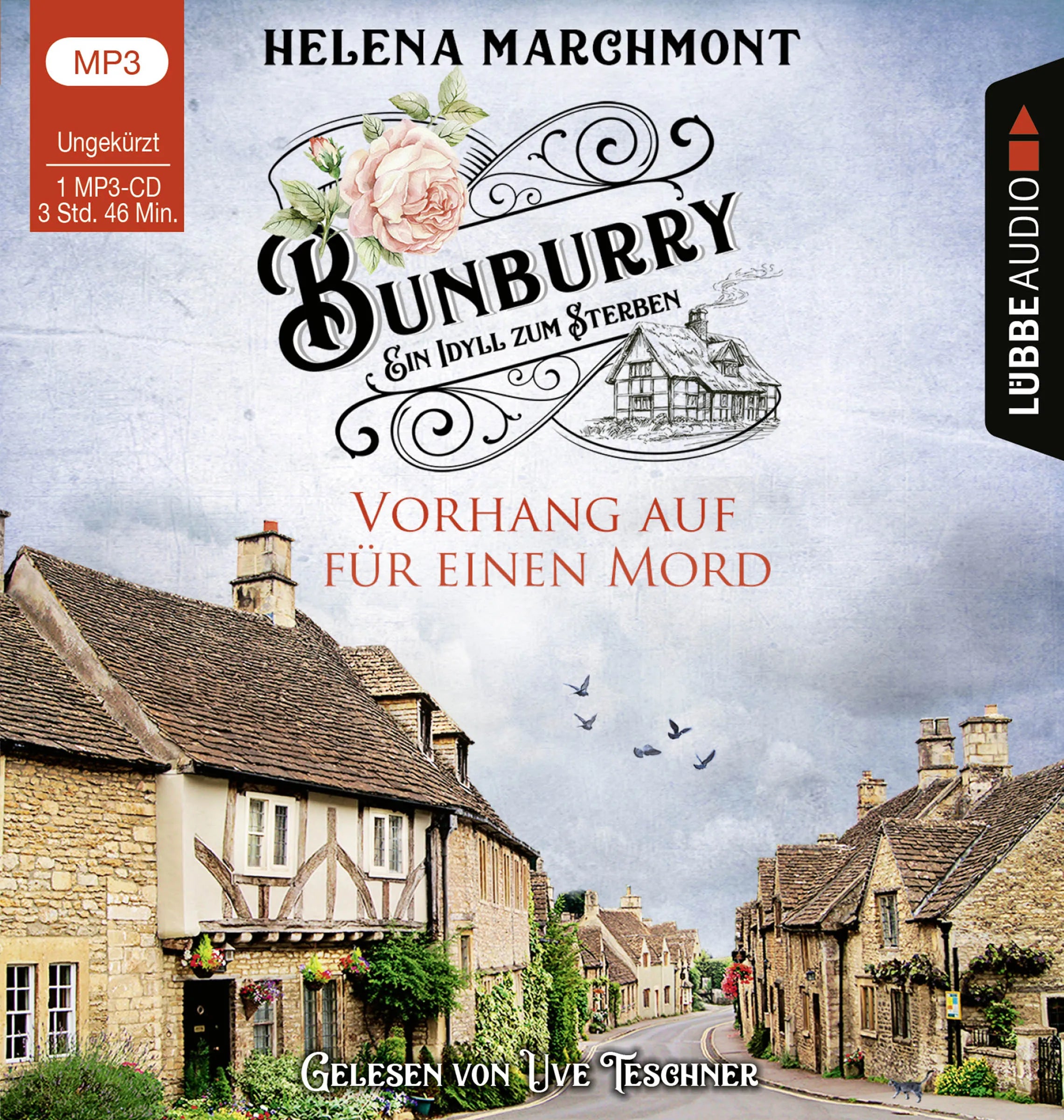 Buchcover von 'Bunburry - Vorhang auf für einen Mord' - Hörbuch (CD) von Helena Marchmont