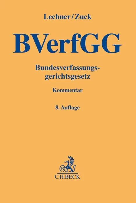 Buchcover von 'Bundesverfassungsgerichtsgesetz. BVerfGG' - Gebundene Ausgabe von Hans Lechner
