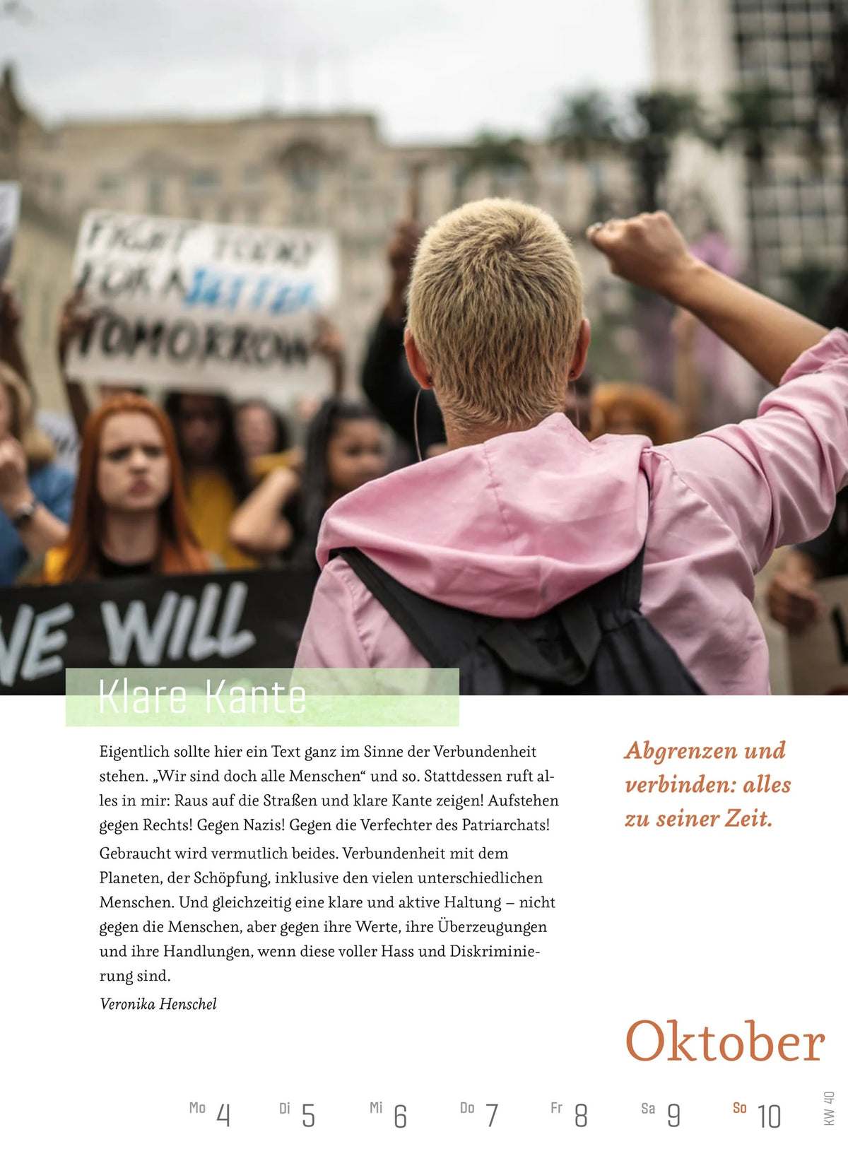 bunt verbunden – Der Frauenkalender 2027 – Ansicht