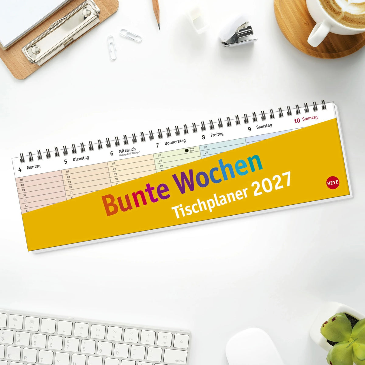 Bunte Wochen Wochenquerplaner 2027 – Ansicht