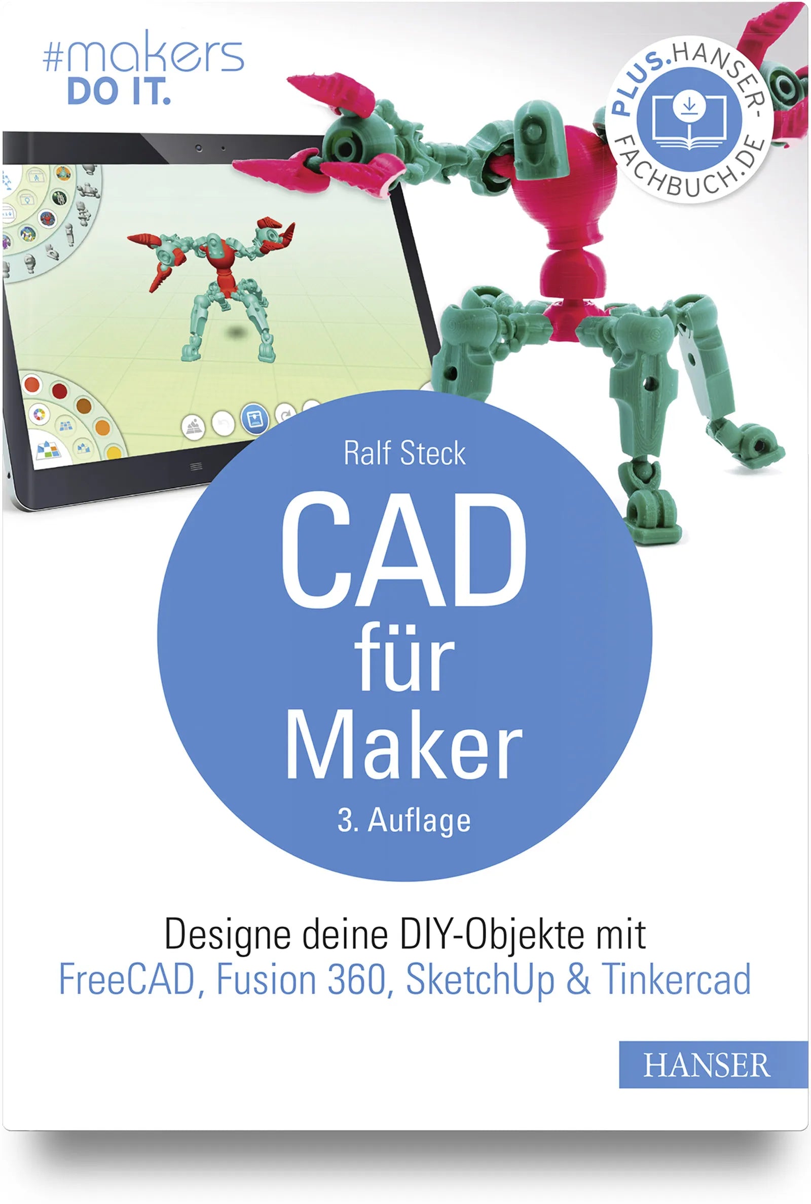 Buchcover von 'CAD für Maker' - Gebundene Ausgabe von Ralf Steck