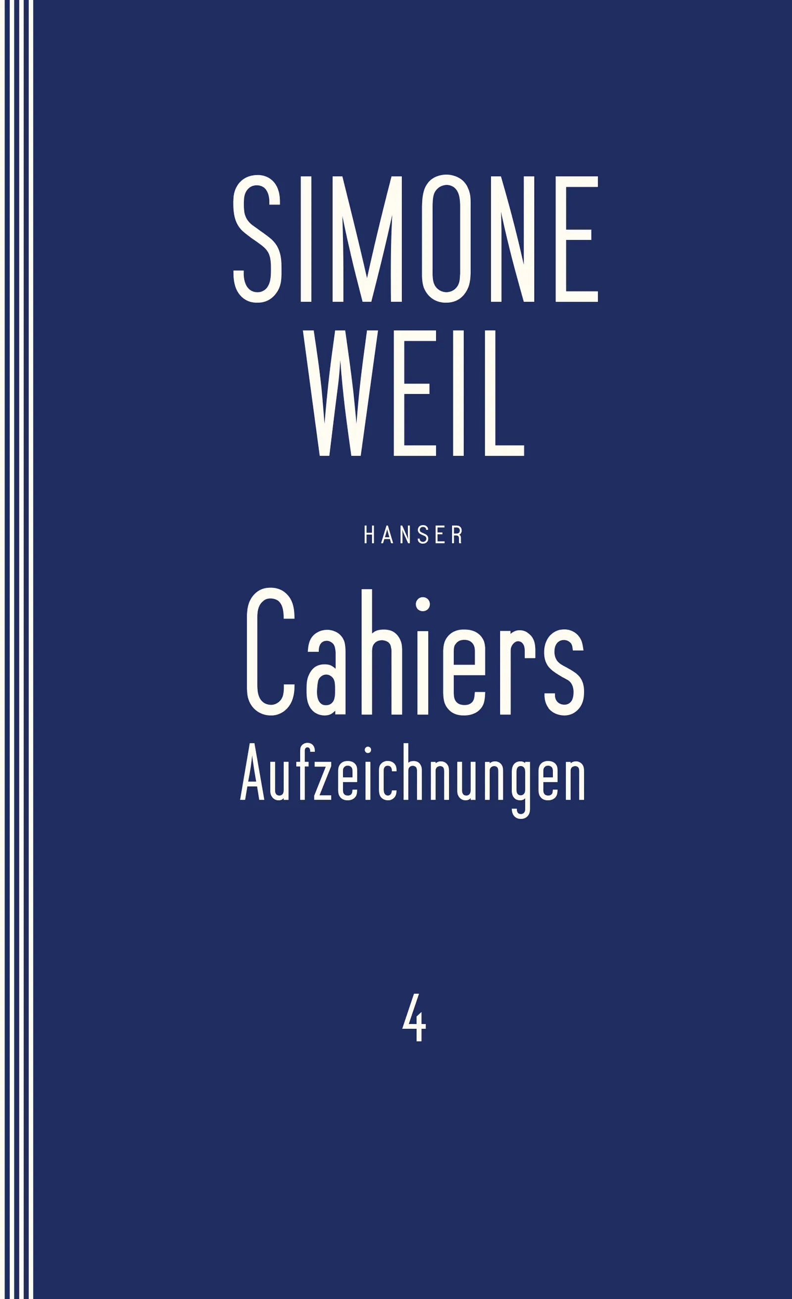 Buchcover von 'Cahiers 4' - Taschenbuch von Simone Weil