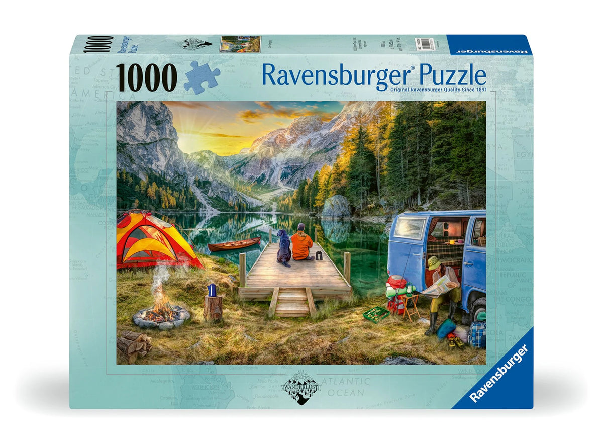 Puzzle: Ravensburger Puzzle 12000076 - Calm Campsite - 1000 Teile Puzzle für Erwachsene und Kinder ab 14 Jahren