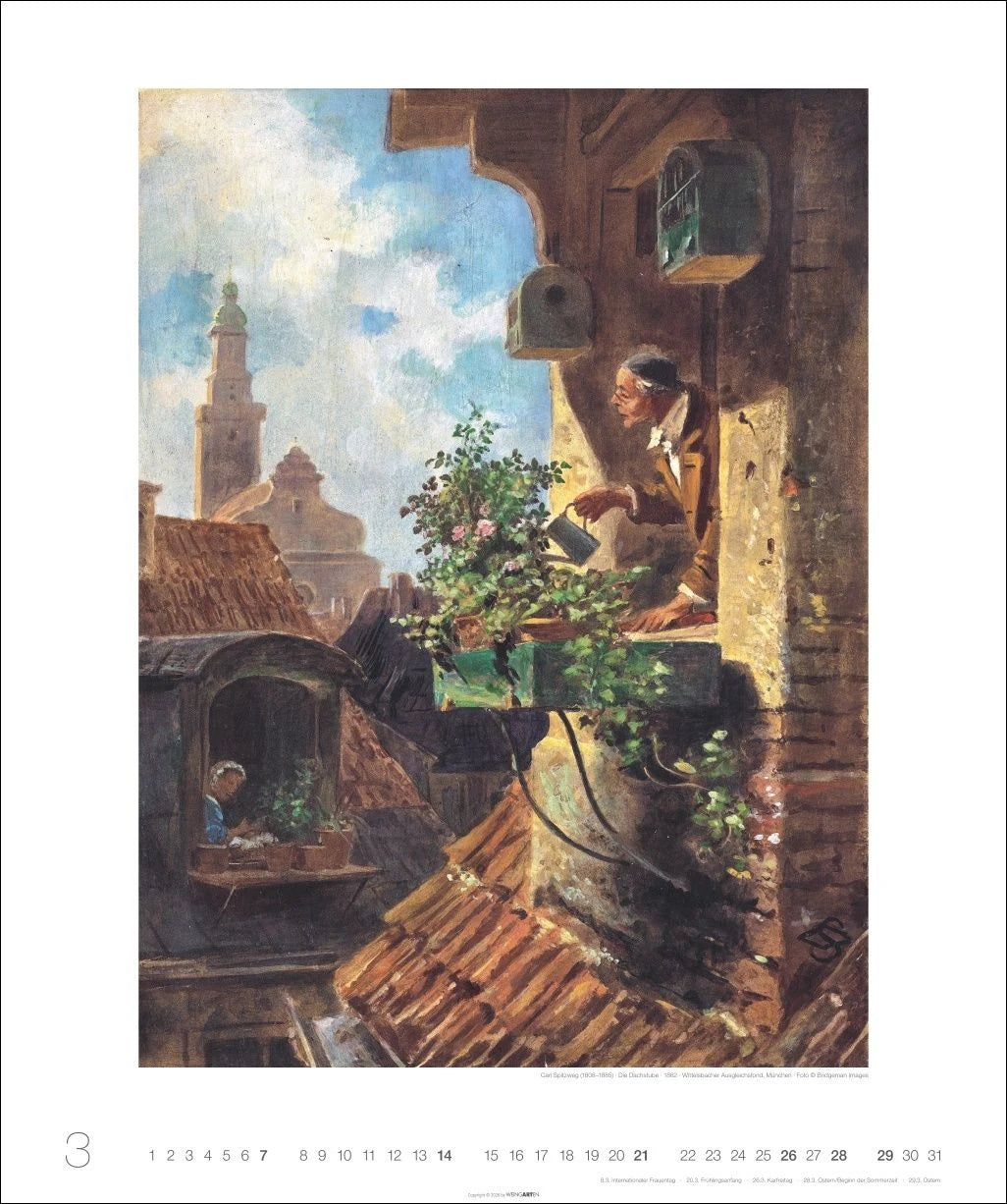 Carl Spitzweg Edition Kalender 2027 – Ansicht