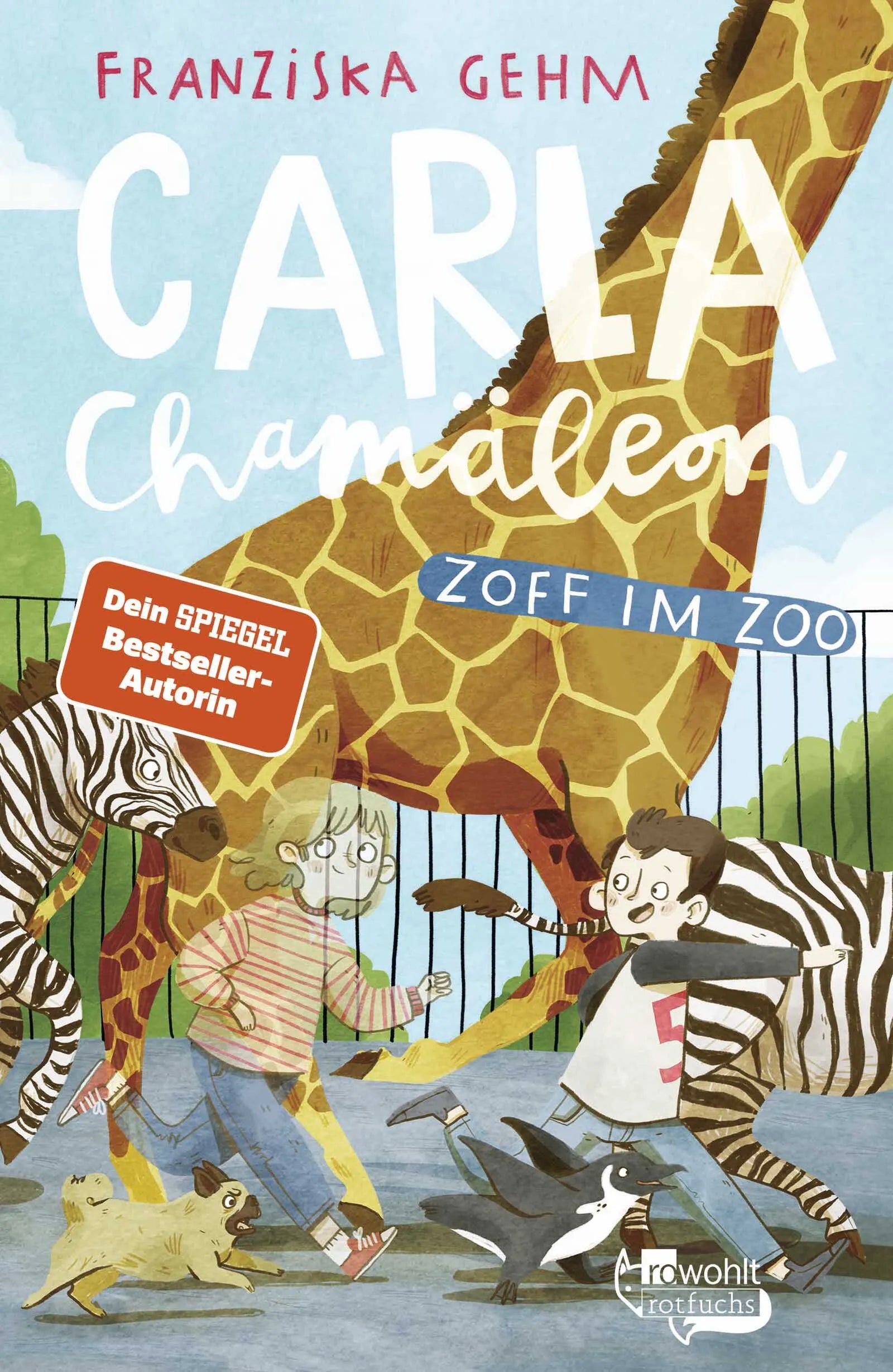 Buchcover von 'Carla Chamäleon: Zoff im Zoo' - Gebundene Ausgabe von Franziska Gehm