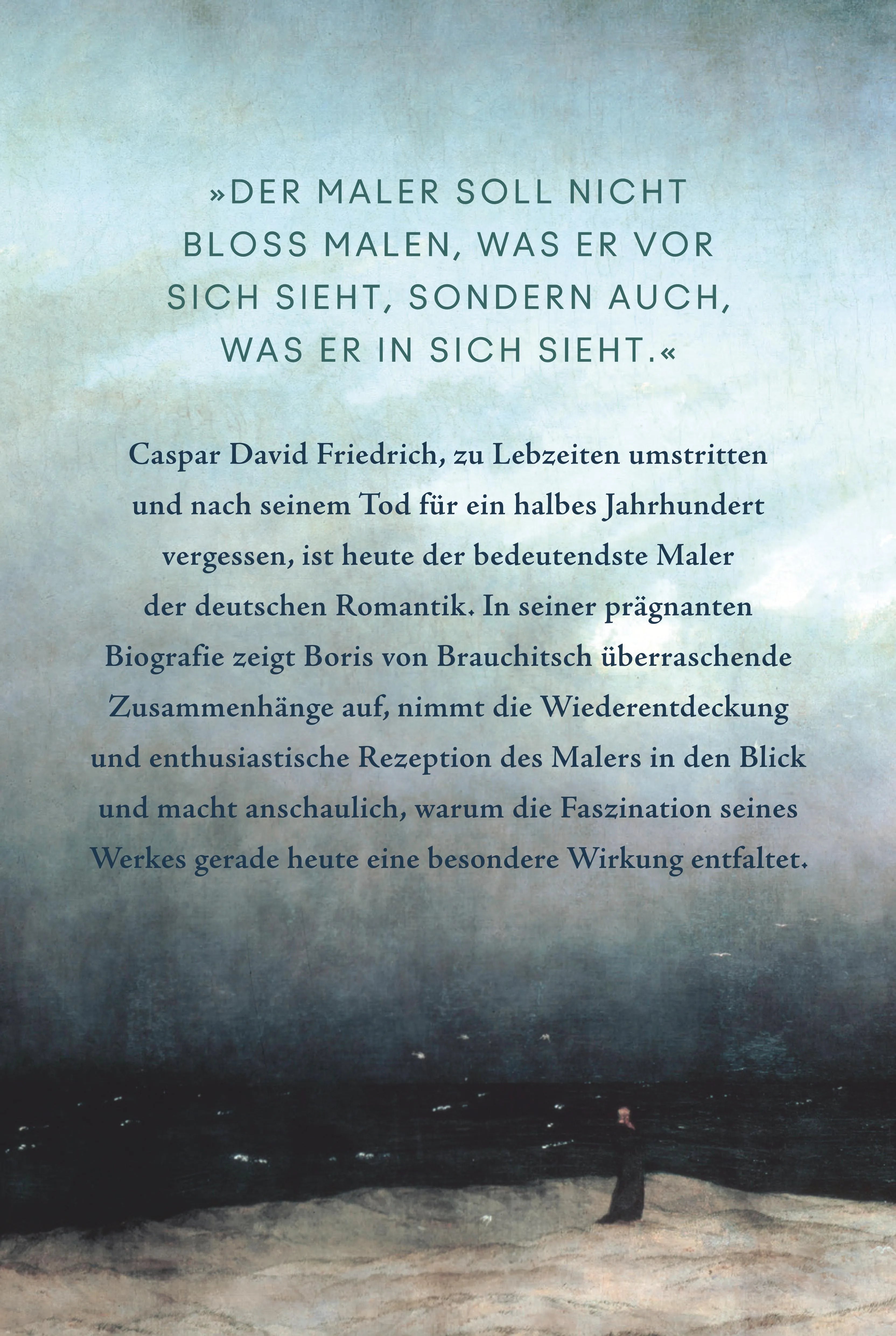 Buchrückseite von 'Caspar David Friedrich' mit Klappentext - Paperback