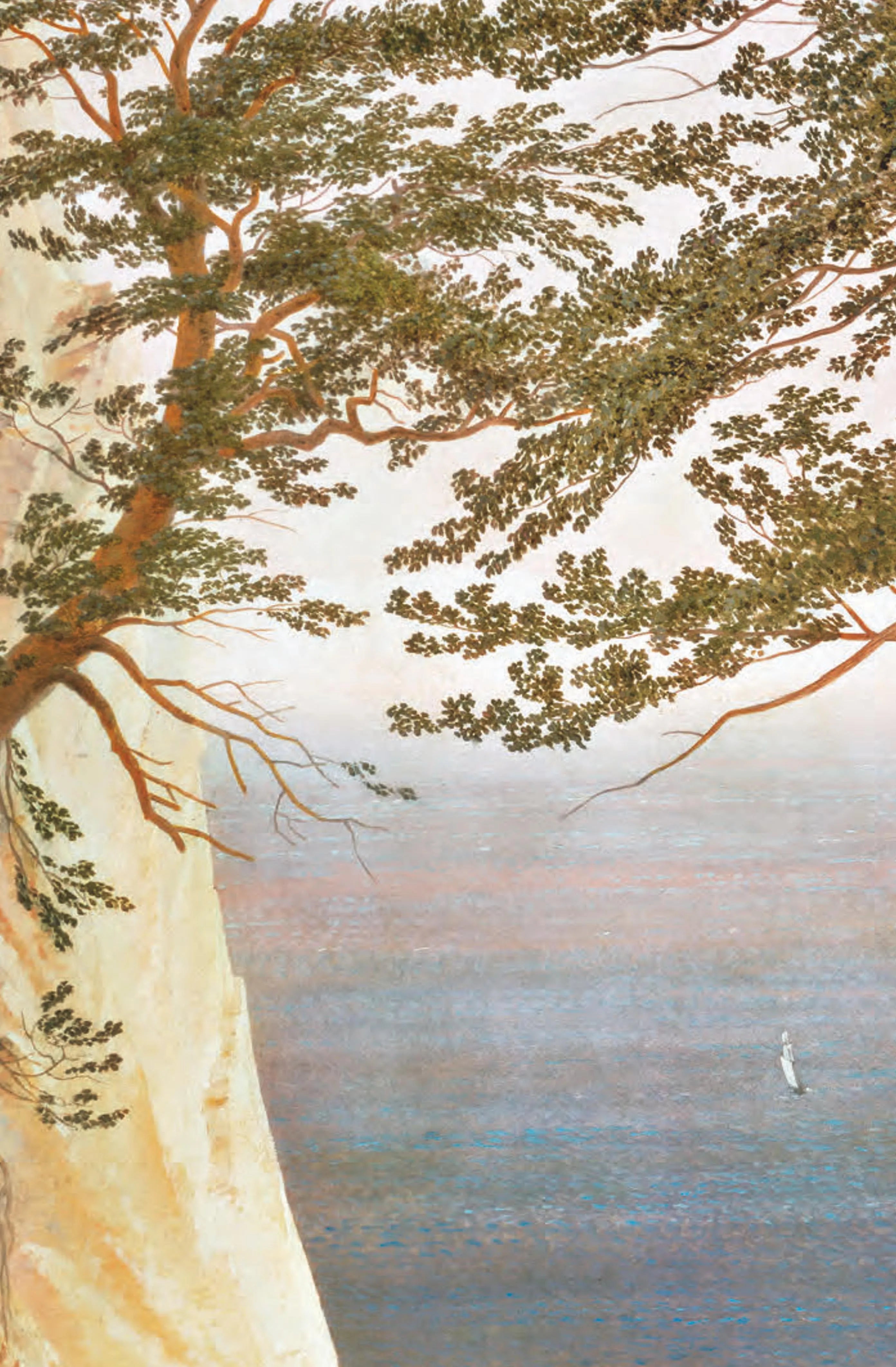 Buchrückseite von 'Caspar David Friedrich und der weite Horizont' mit Klappentext - Gebundene Ausgabe