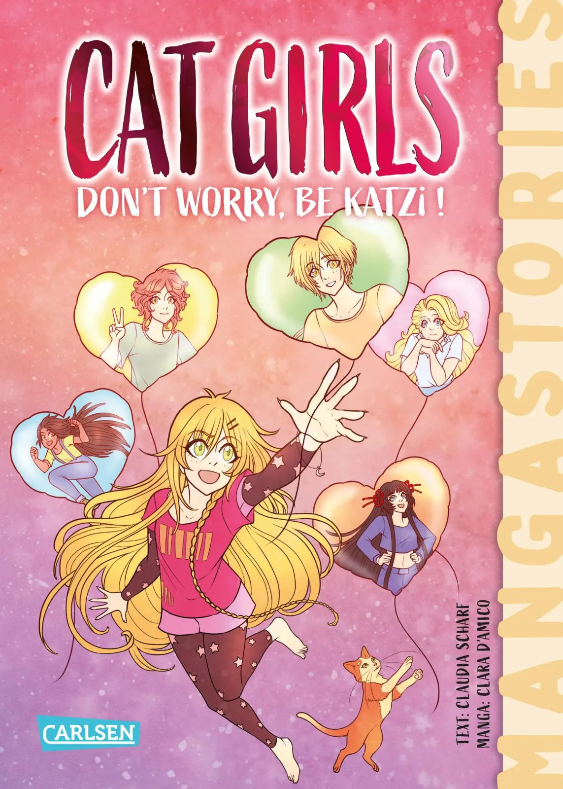 Buchcover von 'CAT GIRLS 4: Don't worry, be Katzi!' - Gebundene Ausgabe von Claudia Scharf