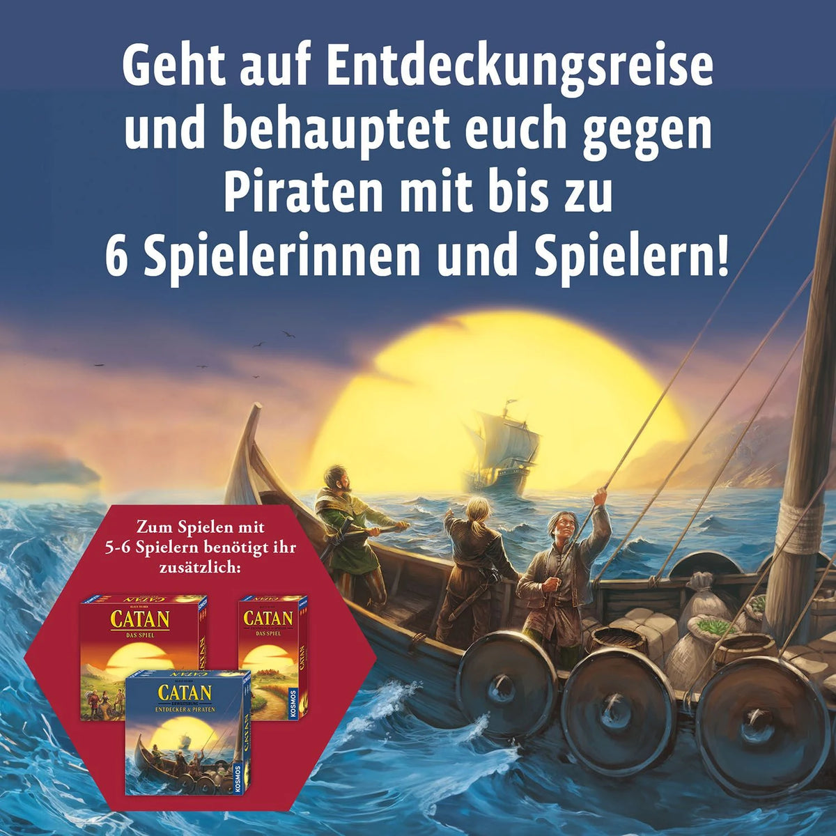 Catan Entdecker & Piraten Ergänzung 5/6 Spieler – Ansicht
