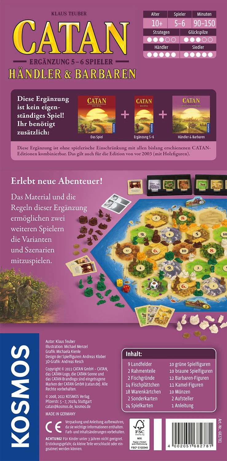 Catan Händler & Barbaren Ergänzung 5/6 Spieler – Ansicht