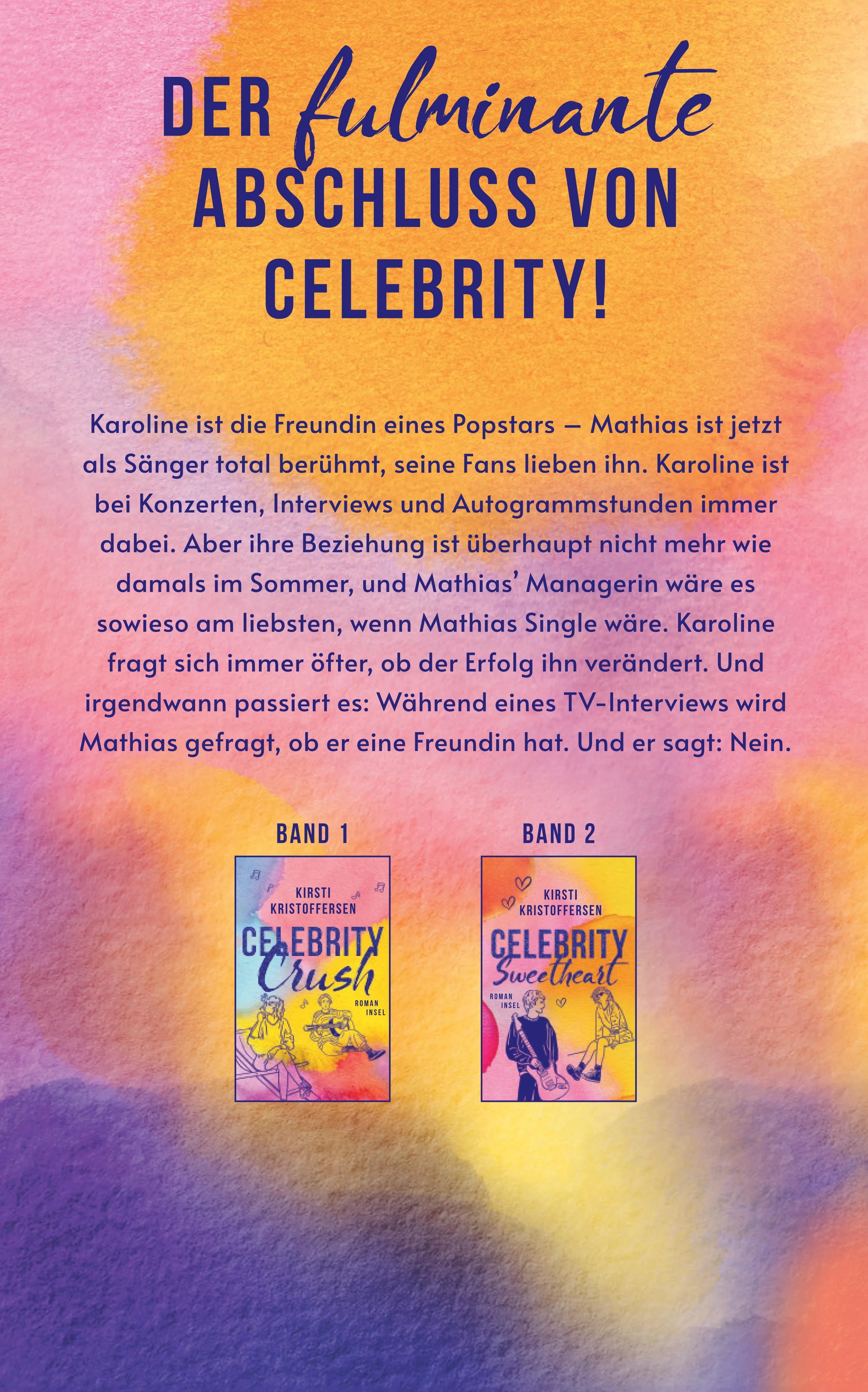 Buchrückseite von 'Celebrity Gossip 3' mit Klappentext - Paperback
