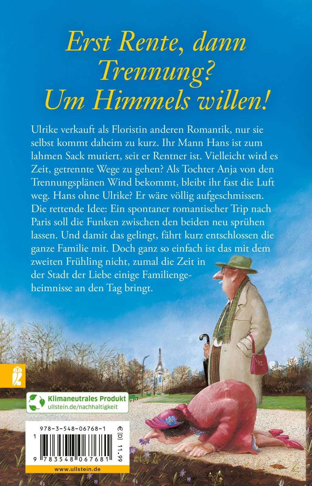 Buchrückseite von 'C'est la vie, chérie' mit Klappentext - Taschenbuch